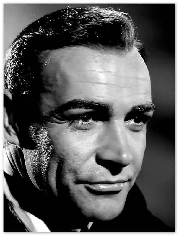 Sean Connery Poster, James Bond With Gun Poster, Vintage Photo Portrait - Sean Connery Print - WallArtPrints4U