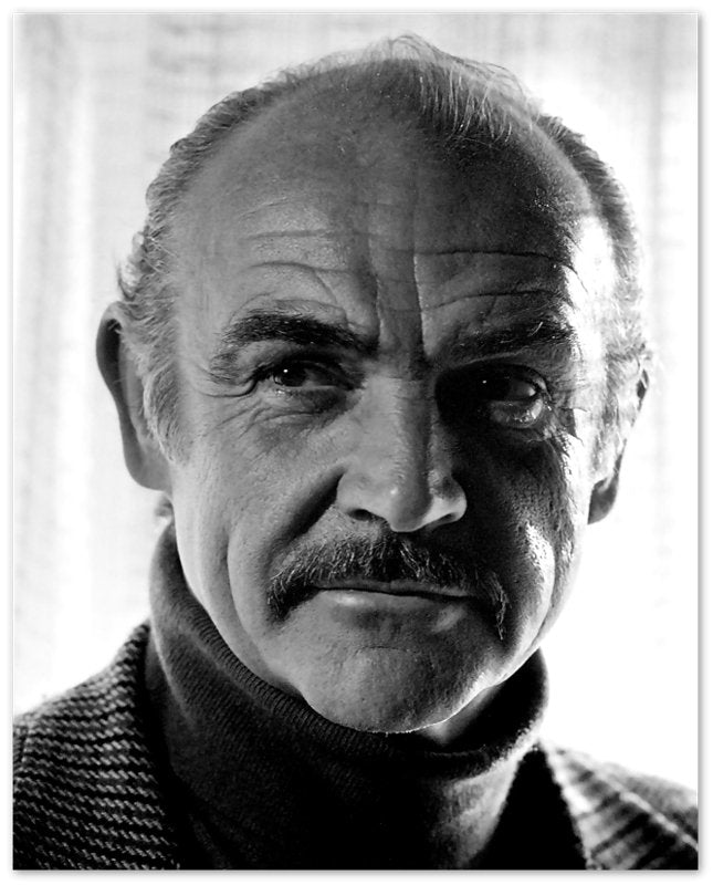 Sean Connery Poster, Vintage Photo Portrait - Sean Connery Print 1983 - WallArtPrints4U