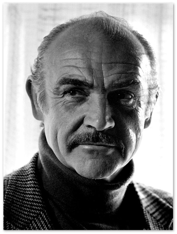 Sean Connery Poster, Vintage Photo Portrait - Sean Connery Print 1983 - WallArtPrints4U