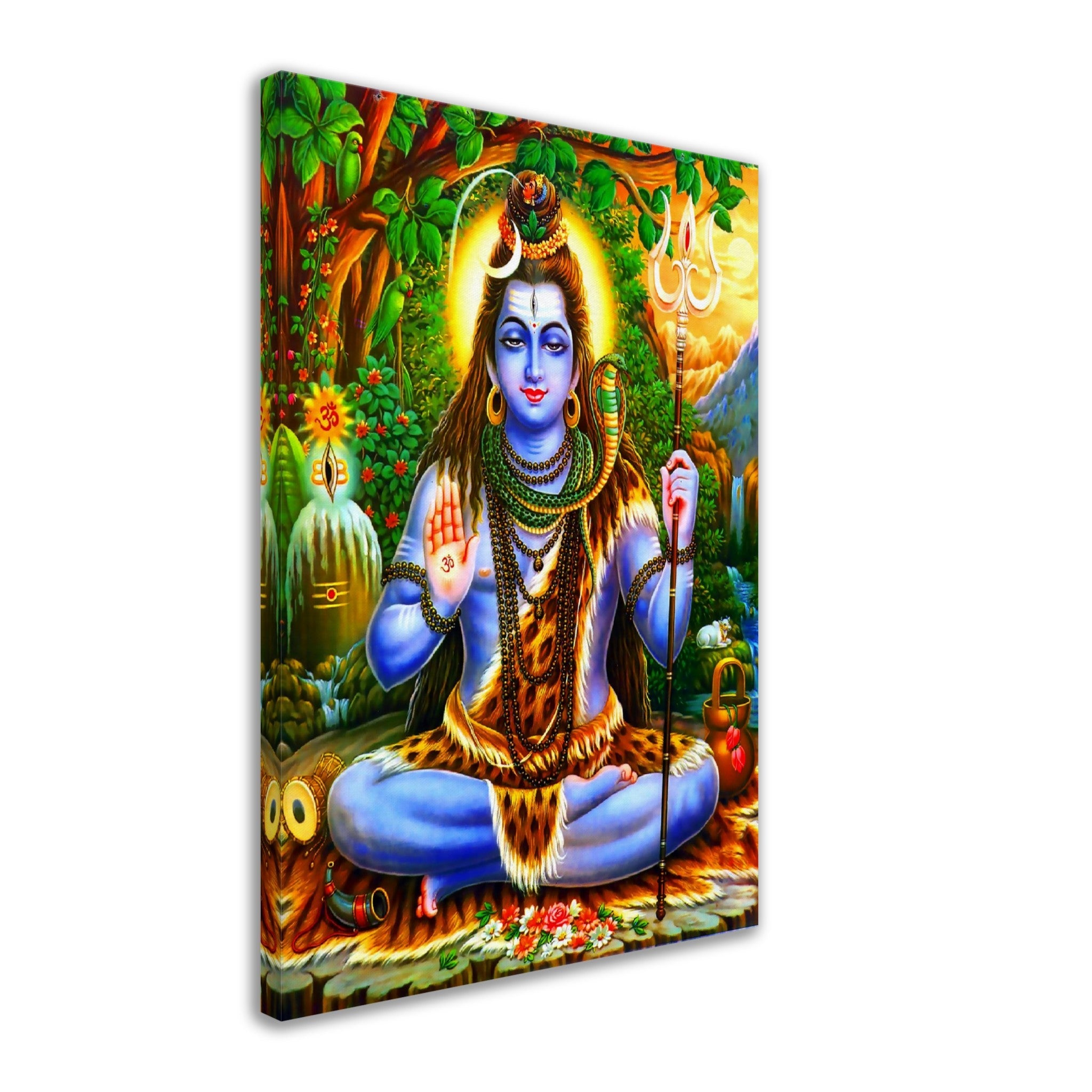 Shiva Canvas Print, Hindu God Divine Energy, Dance, Destruction - Shiva Print - Supreme Being For Shiva Meditation - WallArtPrints4U