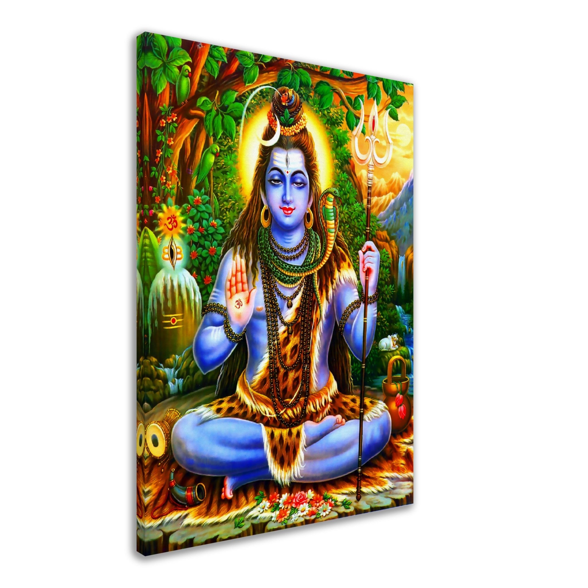 Shiva Canvas Print, Hindu God Divine Energy, Dance, Destruction - Shiva Print - Supreme Being For Shiva Meditation - WallArtPrints4U