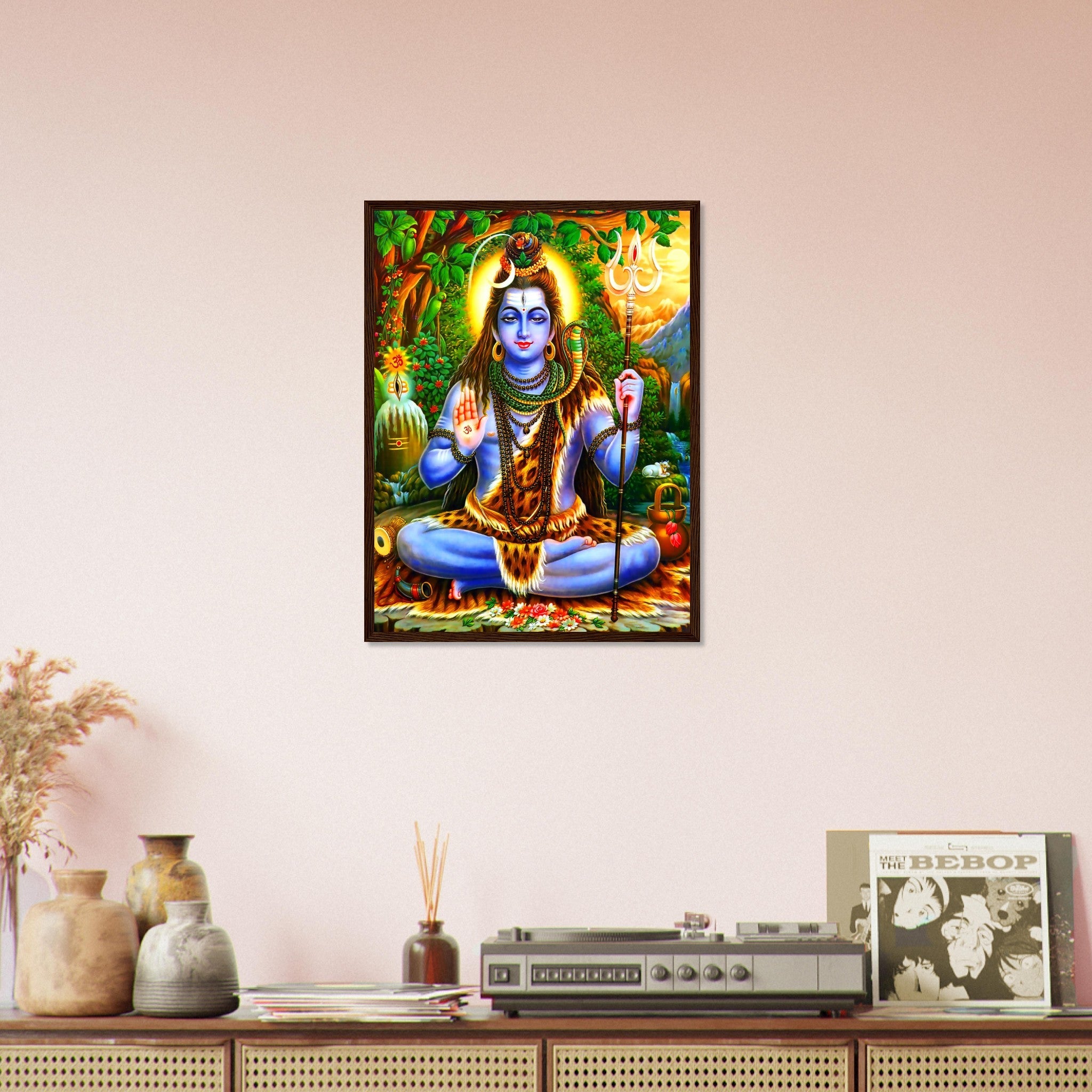 Shiva Framed Print, Hindu God Divine Energy, Dance, Destruction - Shiva Print - Supreme Being For Shiva Meditation - WallArtPrints4U