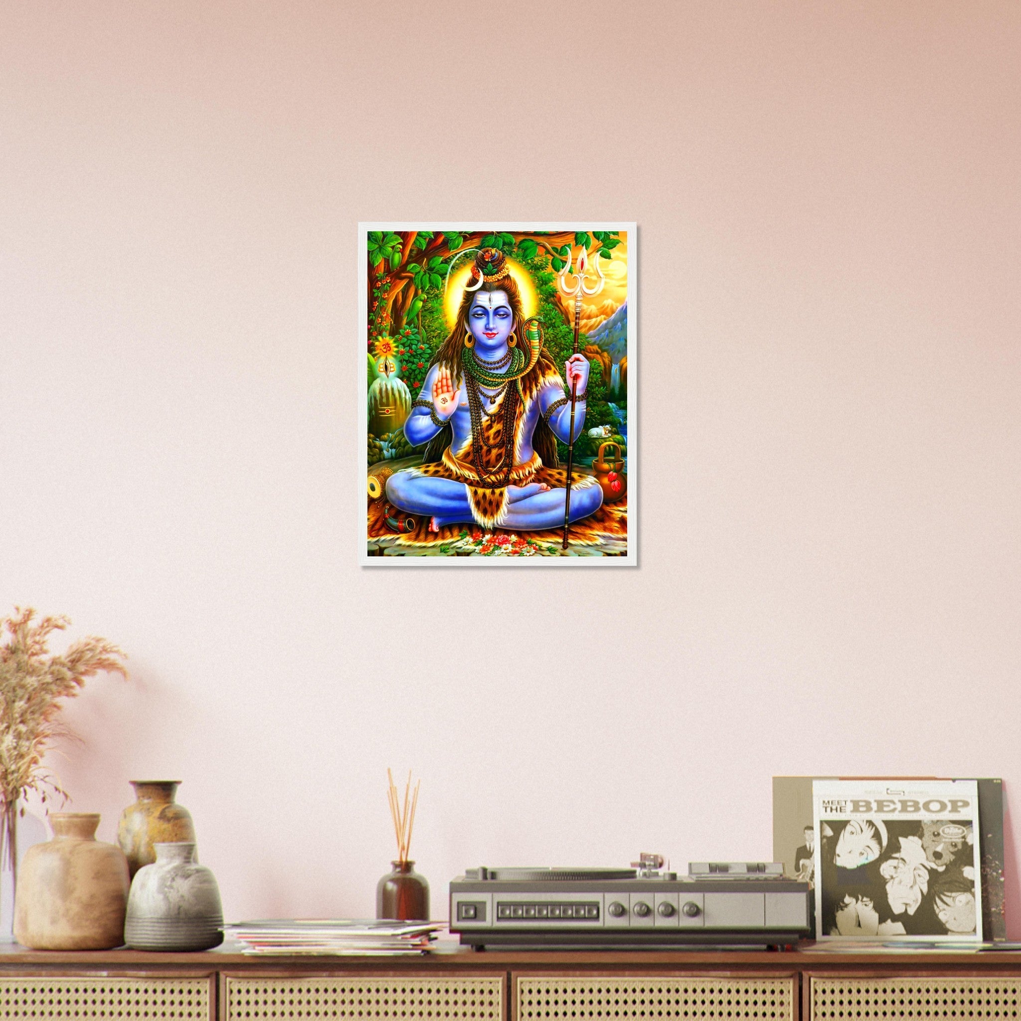 Shiva Framed Print, Hindu God Divine Energy, Dance, Destruction - Shiva Print - Supreme Being For Shiva Meditation - WallArtPrints4U