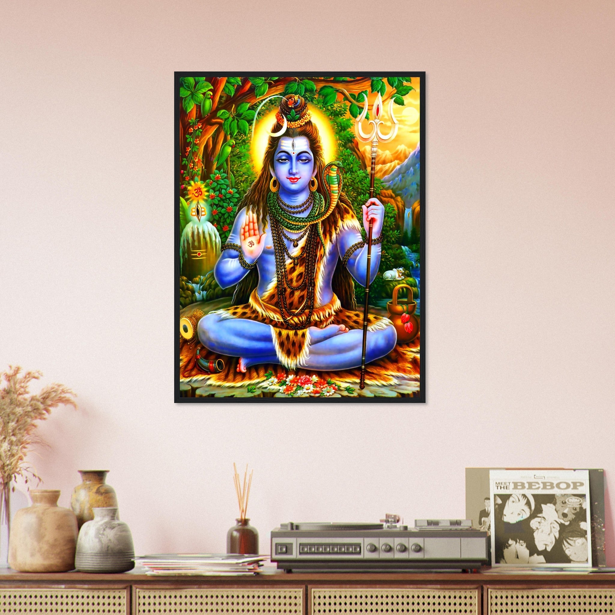 Shiva Framed Print, Hindu God Divine Energy, Dance, Destruction - Shiva Print - Supreme Being For Shiva Meditation - WallArtPrints4U