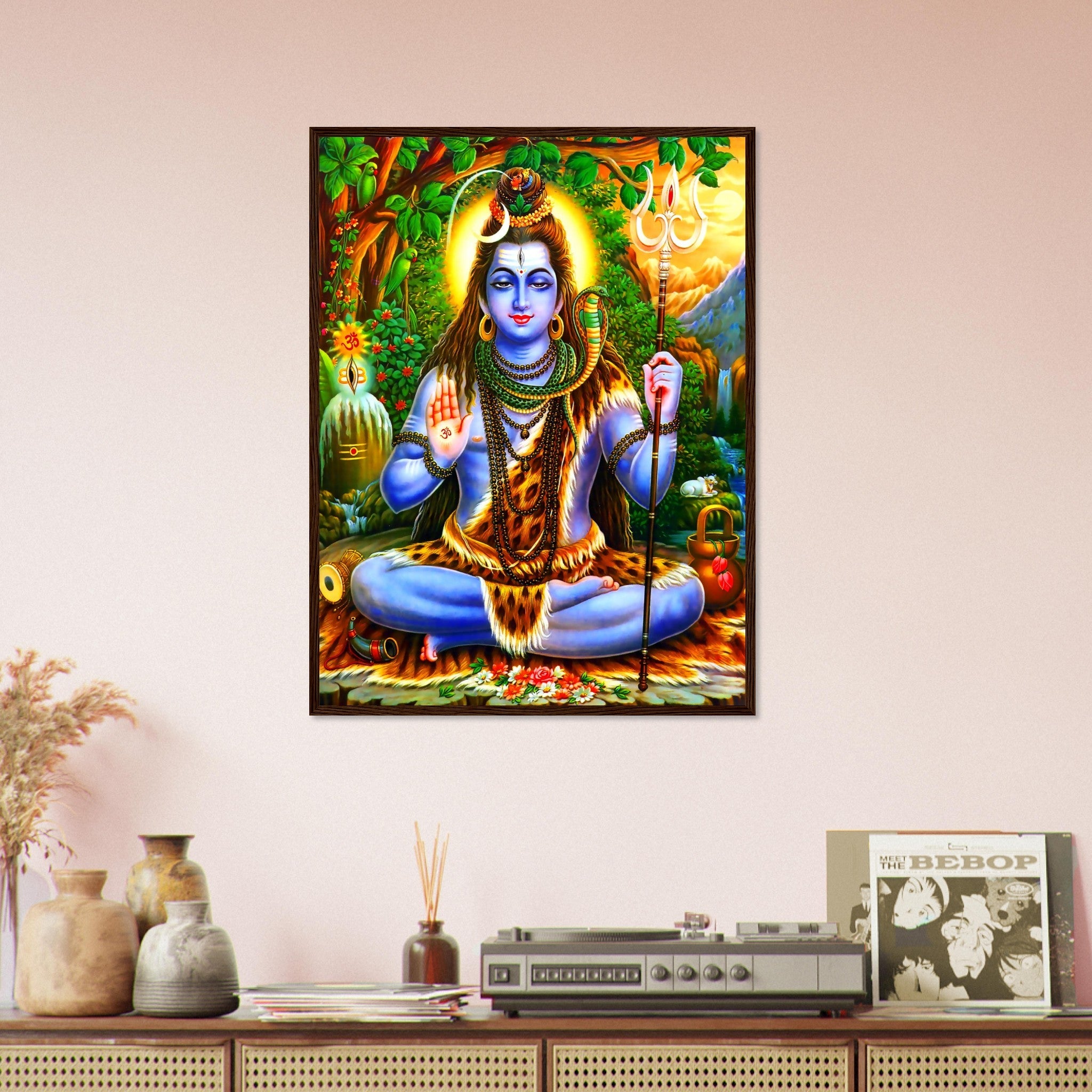 Shiva Framed Print, Hindu God Divine Energy, Dance, Destruction - Shiva Print - Supreme Being For Shiva Meditation - WallArtPrints4U