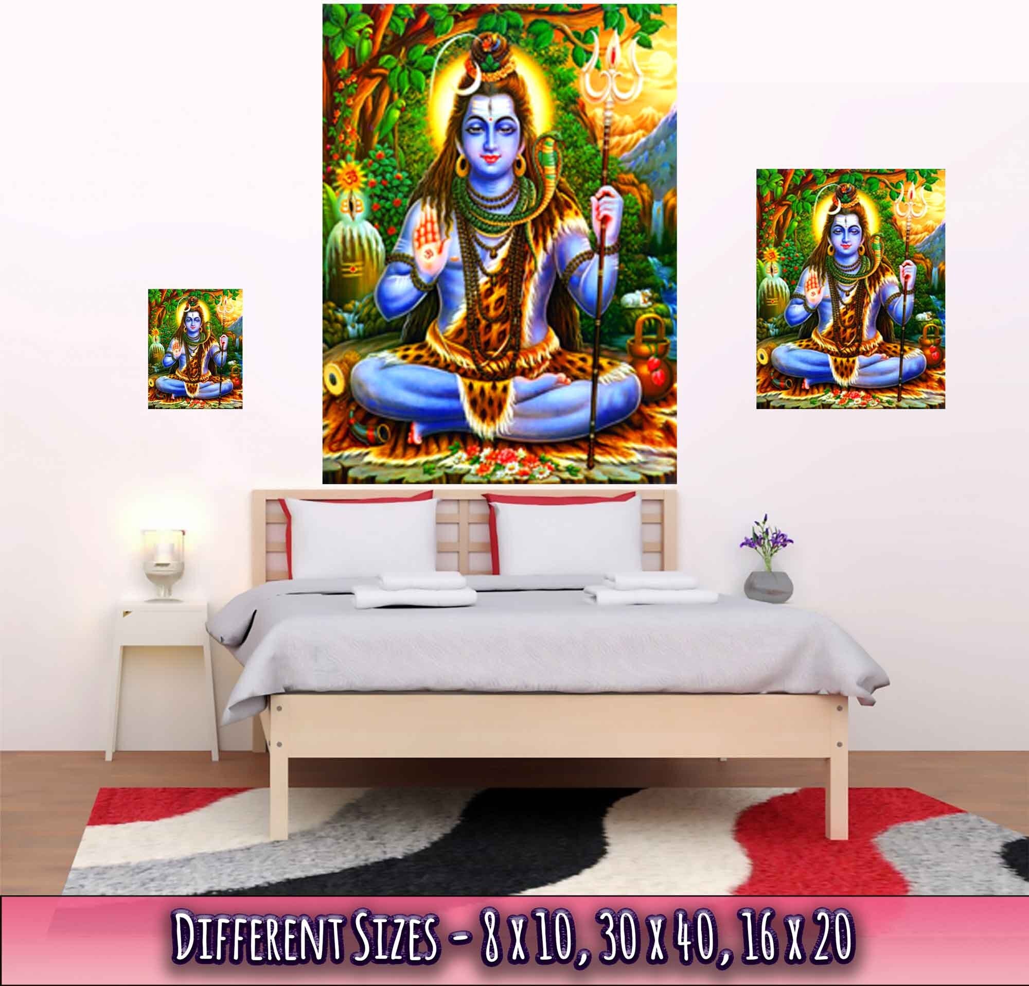 Shiva Poster, Hindu God Divine Energy, Dance, Destruction - Shiva Print - Supreme Being For Shiva Meditation - WallArtPrints4U