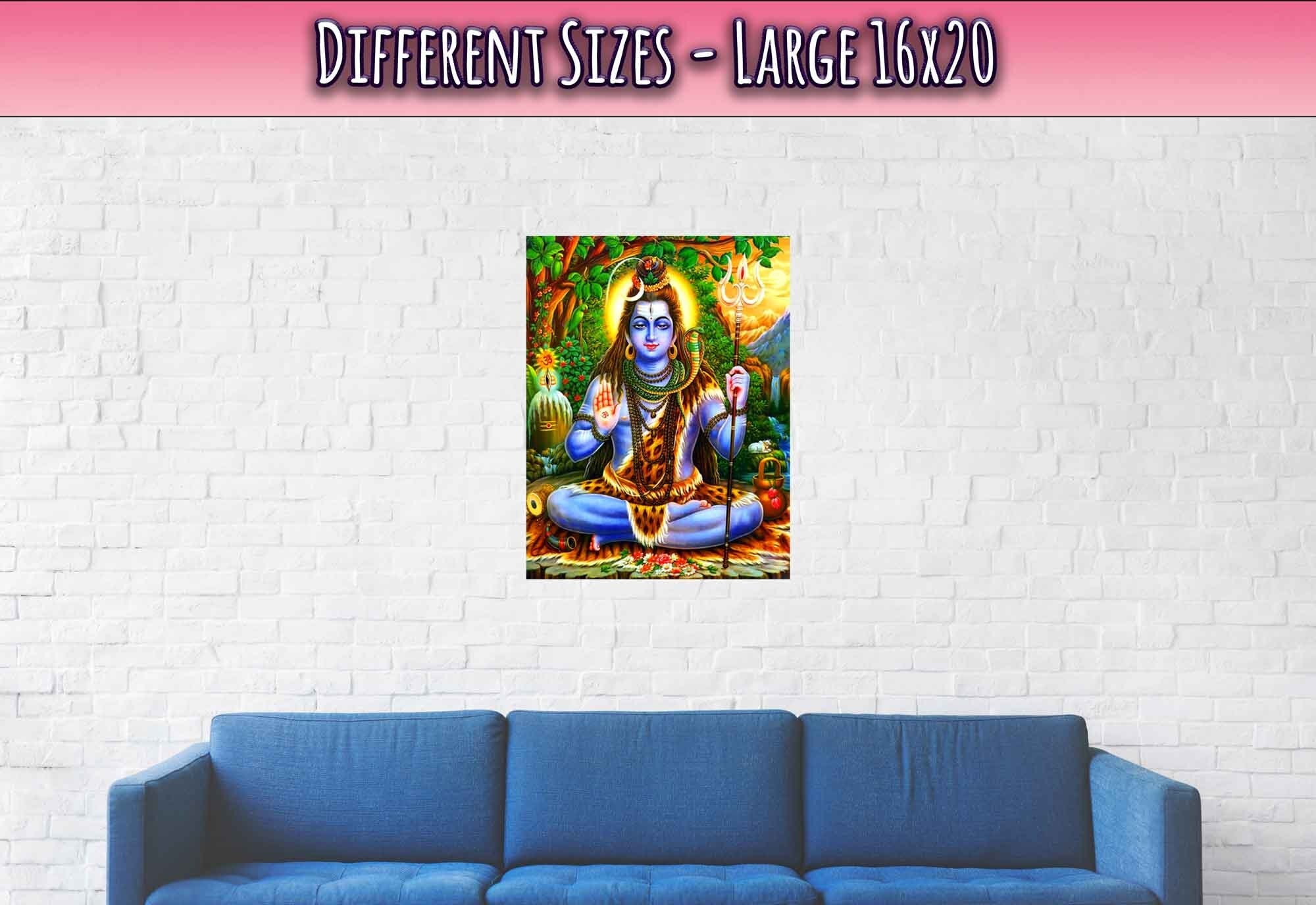 Shiva Poster, Hindu God Divine Energy, Dance, Destruction - Shiva Print - Supreme Being For Shiva Meditation - WallArtPrints4U