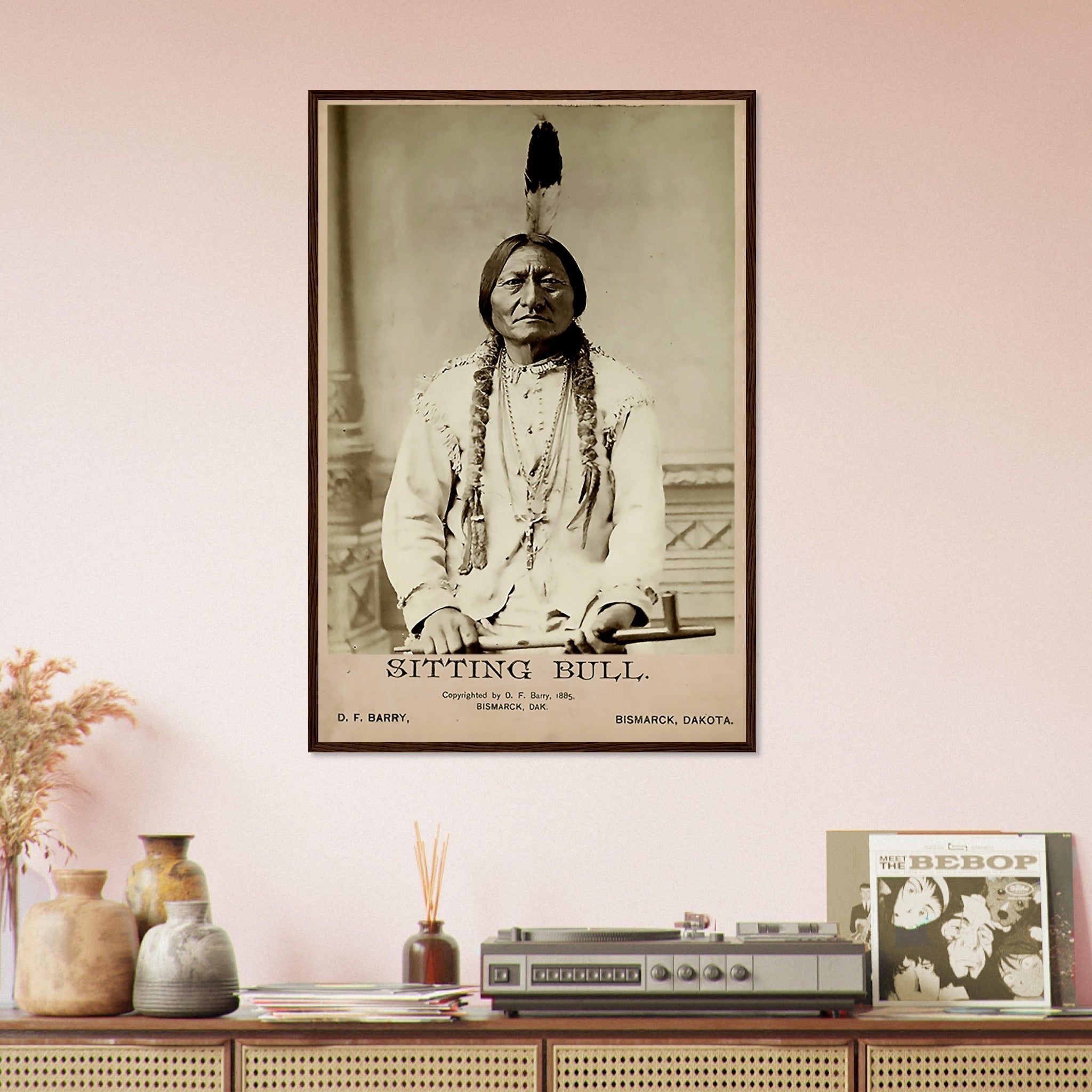 Sitting Bull Framed Print, Sioux War Chief, Holy Man, Vintage Photo Iconic Sitting Bull Framed - WallArtPrints4U