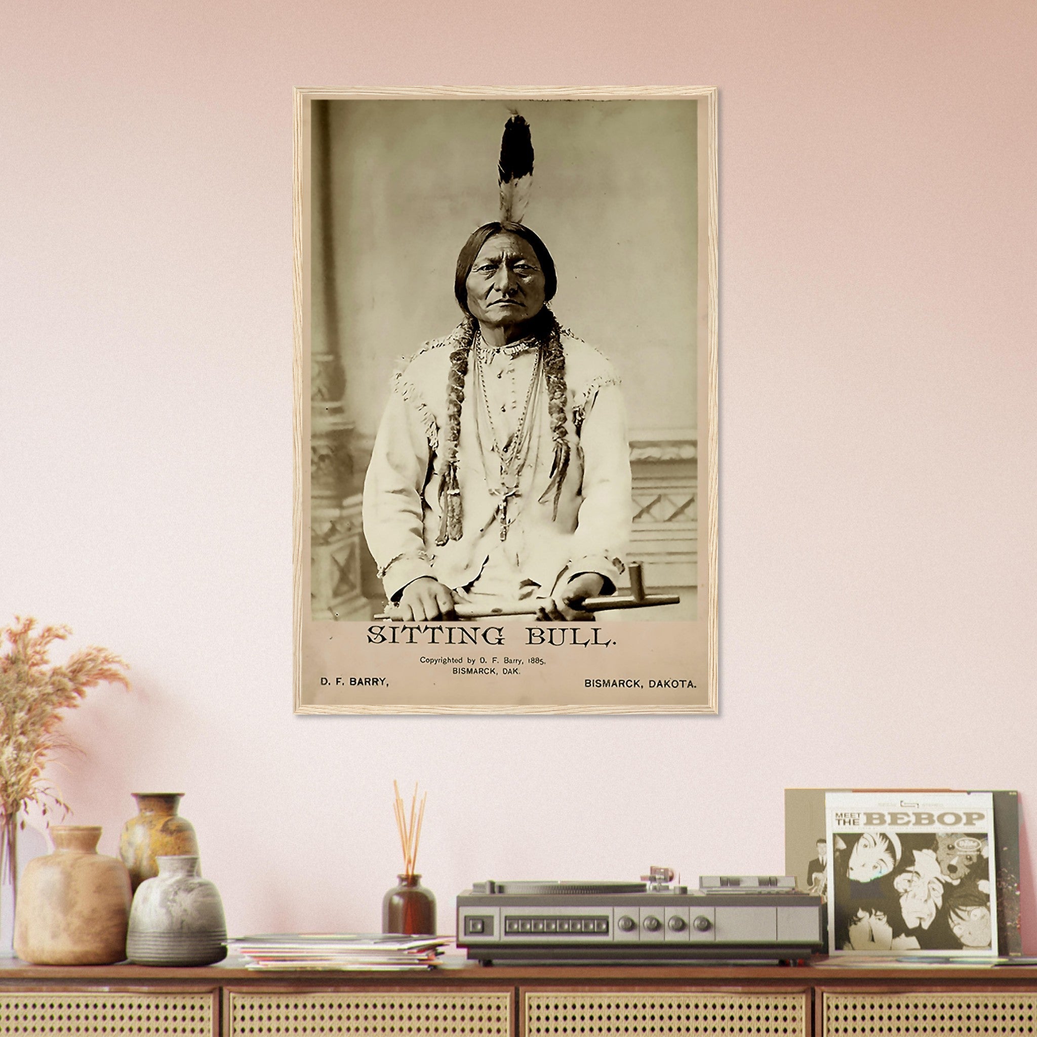 Sitting Bull Framed Print, Sioux War Chief, Holy Man, Vintage Photo Iconic Sitting Bull Framed - WallArtPrints4U