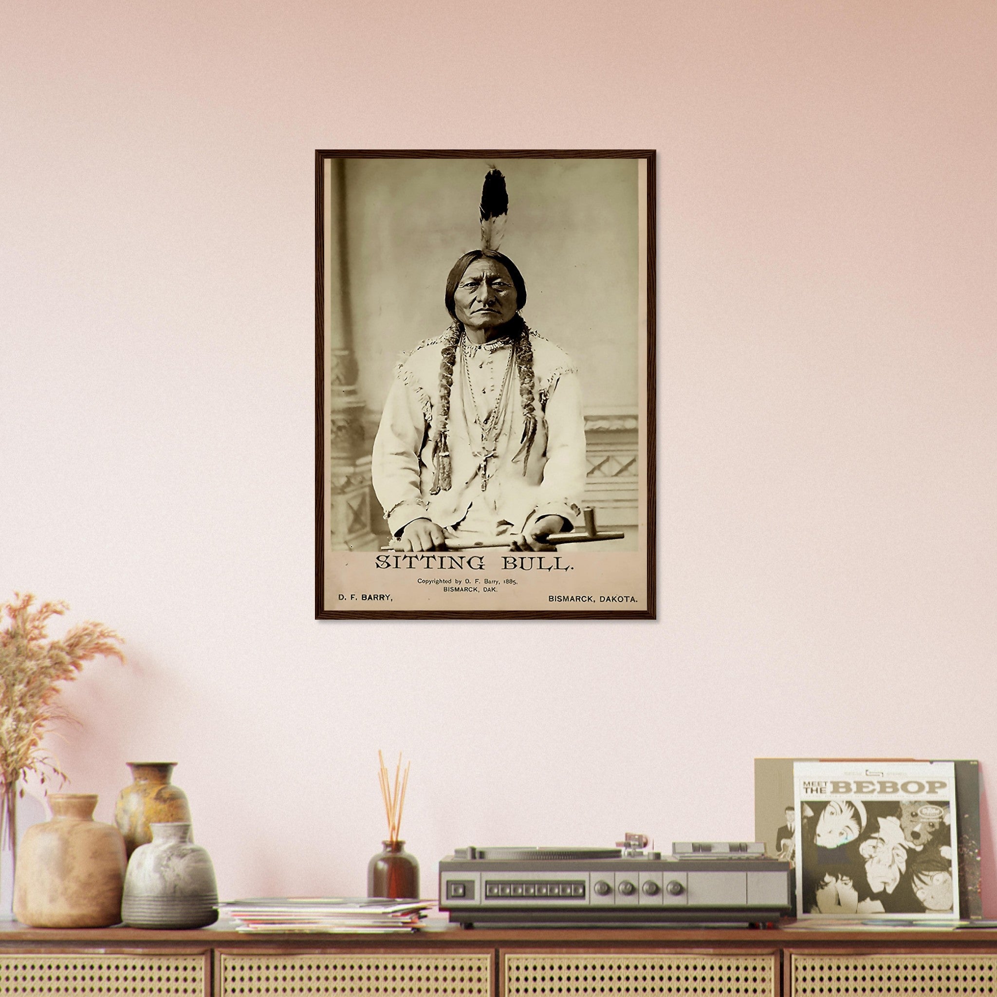 Sitting Bull Framed Print, Sioux War Chief, Holy Man, Vintage Photo Iconic Sitting Bull Framed - WallArtPrints4U