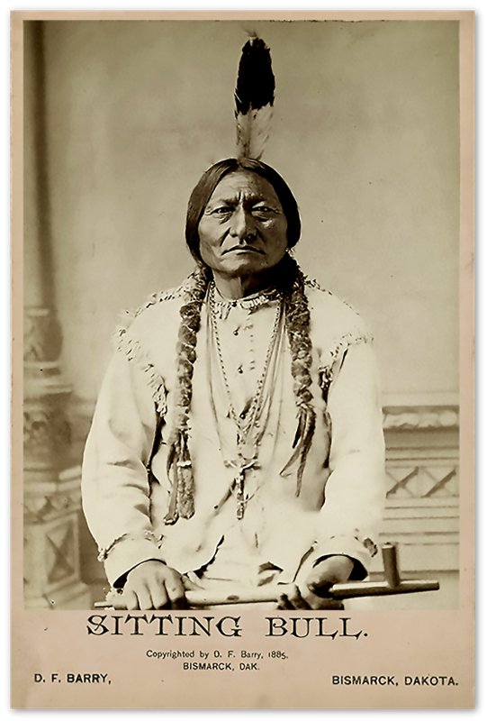 Sitting Bull Poster, Sioux War Chief, Holy Man, Vintage Photo Iconic Sitting Bull Print - WallArtPrints4U