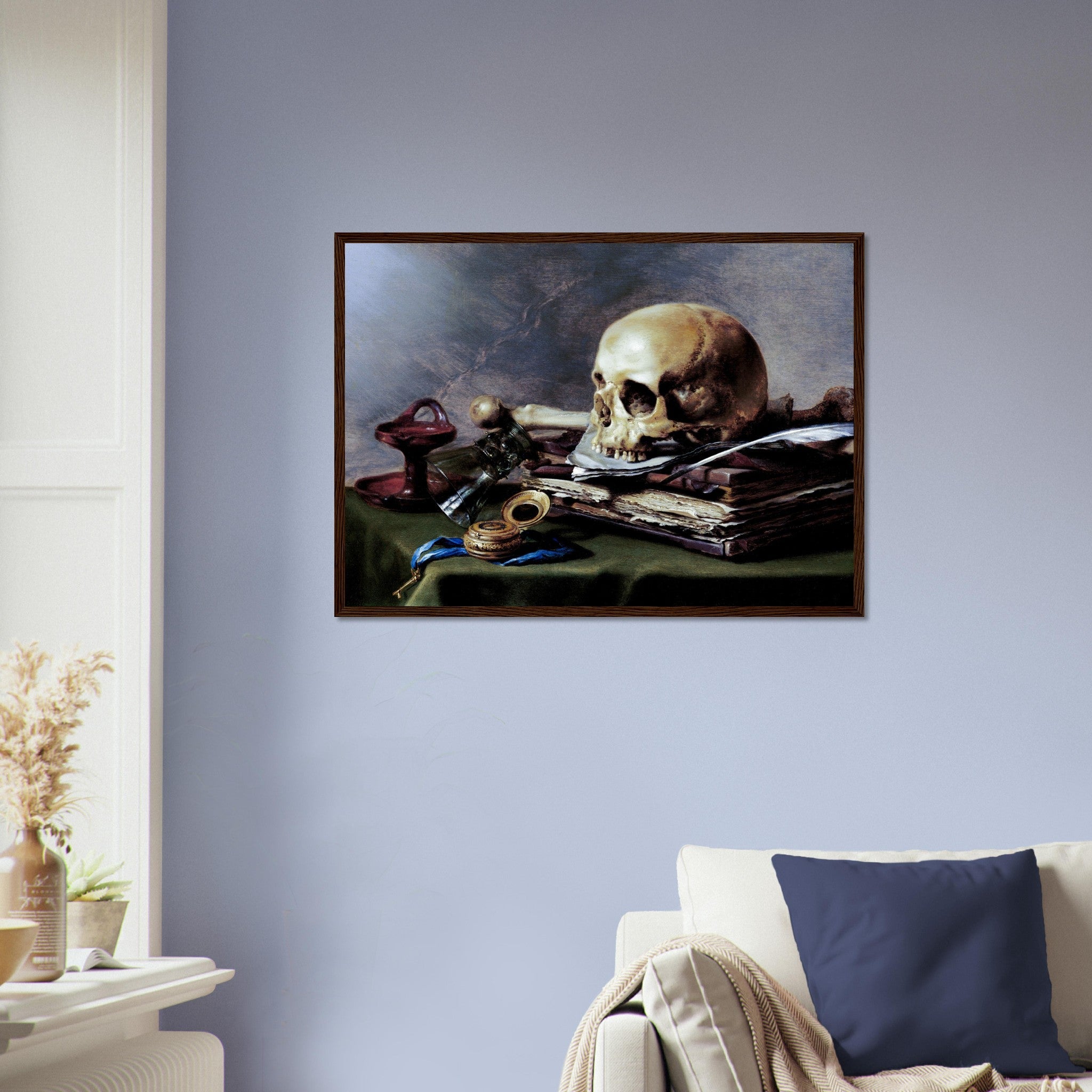 Skull Still Life Framed - Pieter Claesz Vanitas Framed Print - Vanitas Still Life - WallArtPrints4U