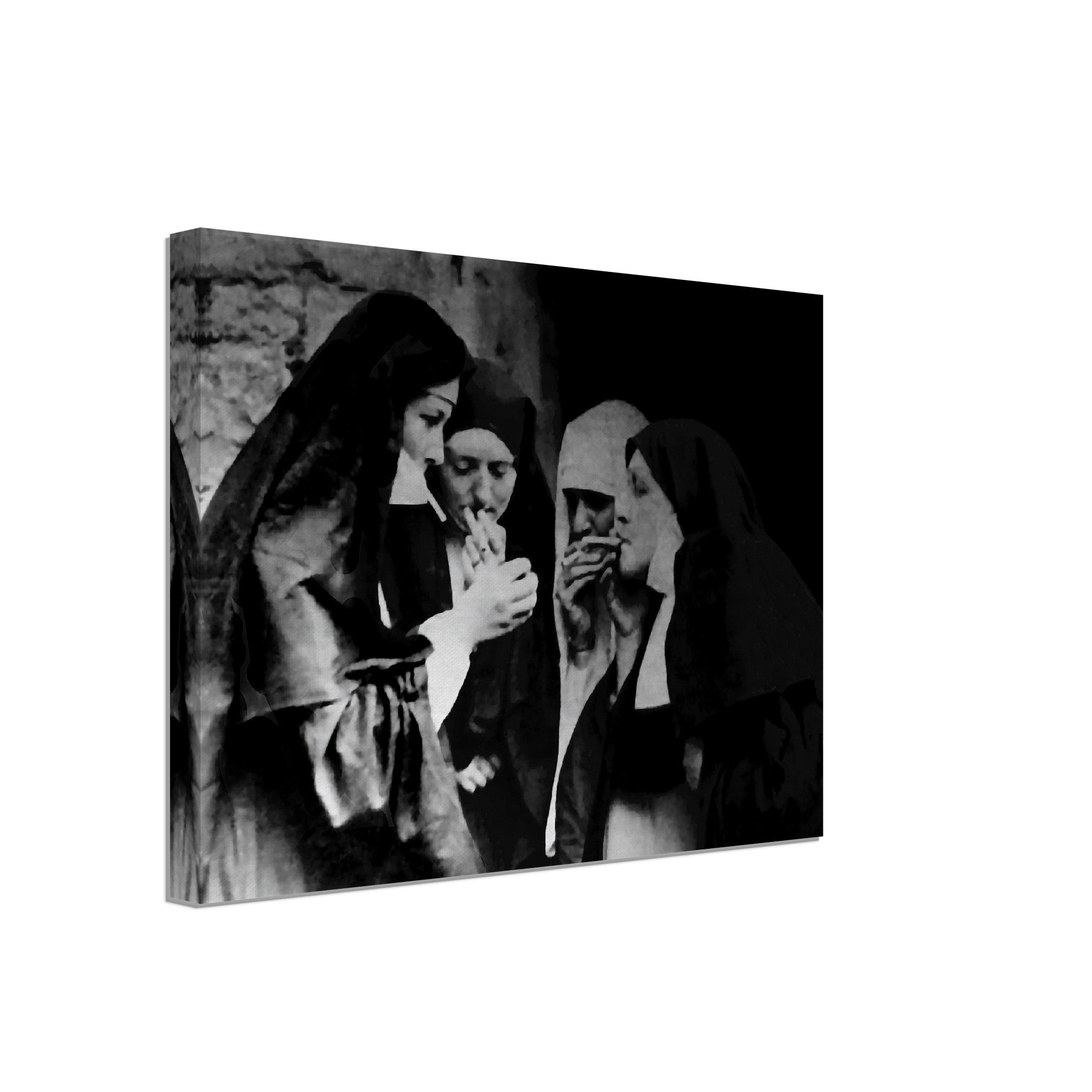 Smoking Nuns Canvas Smoking Nuns In An Irish Pub Canvas Print - WallArtPrints4U