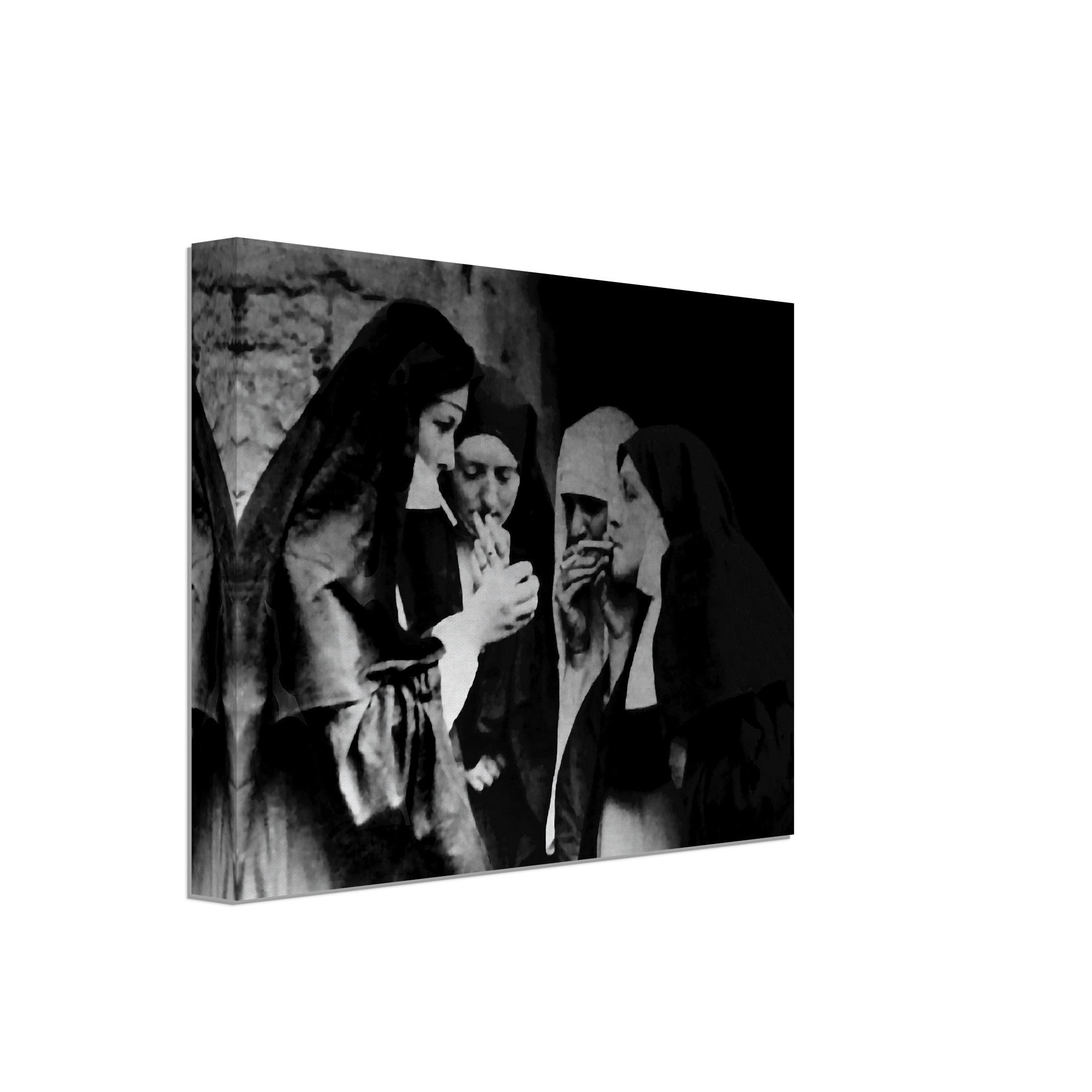 Smoking Nuns Canvas Smoking Nuns In An Irish Pub Canvas Print - WallArtPrints4U