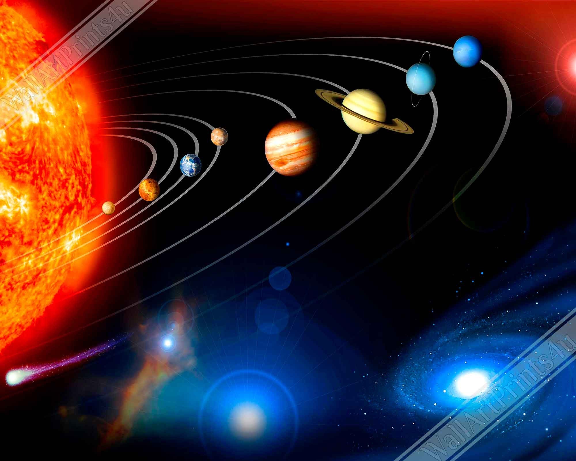 Solar System Canvas Nasa Canvas Of The Planets Solar System Canvas Print - WallArtPrints4U