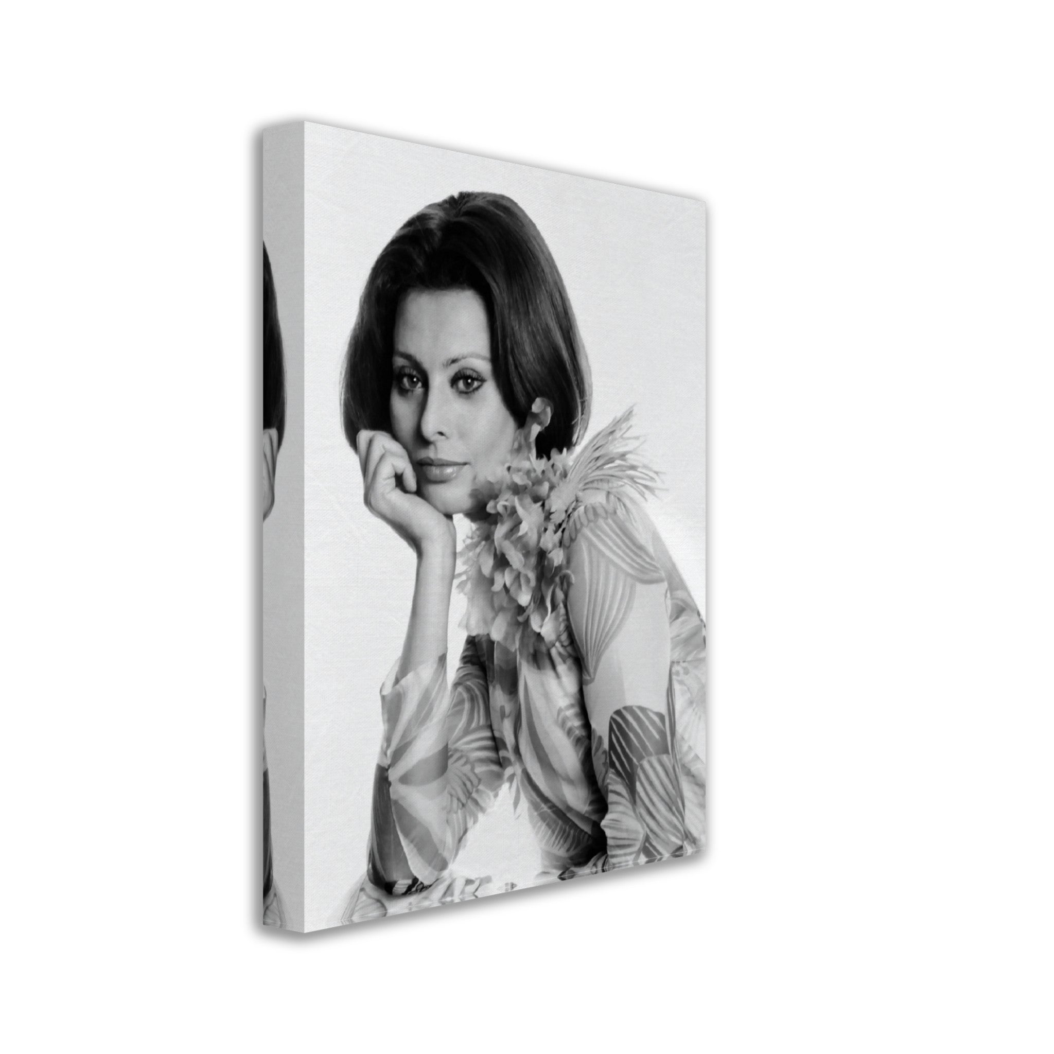 Sophia Loren Canvas, Voluptuous Sex Goddess, Vintage Photo - Iconic Sophia Loren Canvas Print - Hollywood Silver Screen Star - WallArtPrints4U