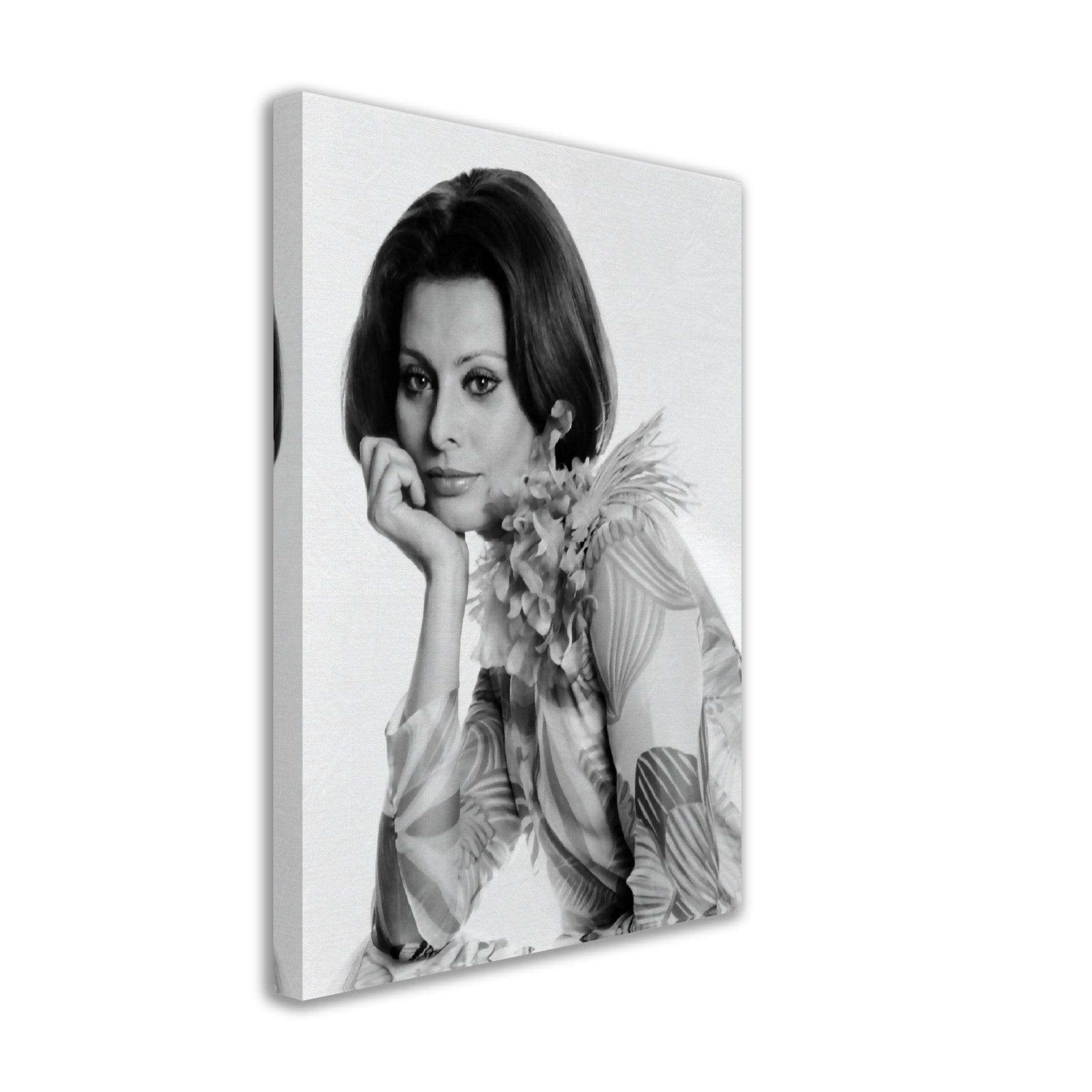 Sophia Loren Canvas, Voluptuous Sex Goddess, Vintage Photo - Iconic Sophia Loren Canvas Print - Hollywood Silver Screen Star - WallArtPrints4U