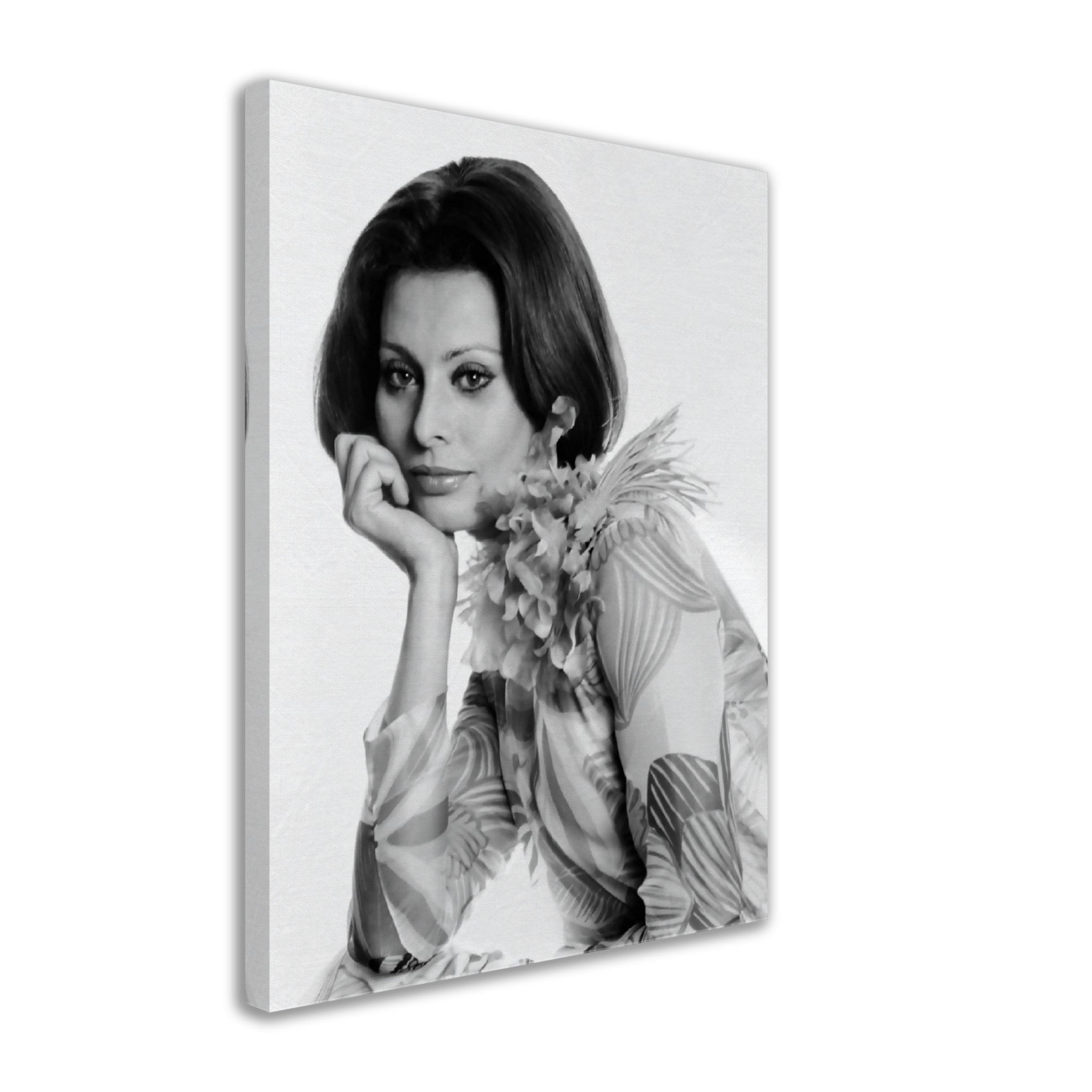 Sophia Loren Canvas, Voluptuous Sex Goddess, Vintage Photo - Iconic Sophia Loren Canvas Print - Hollywood Silver Screen Star - WallArtPrints4U