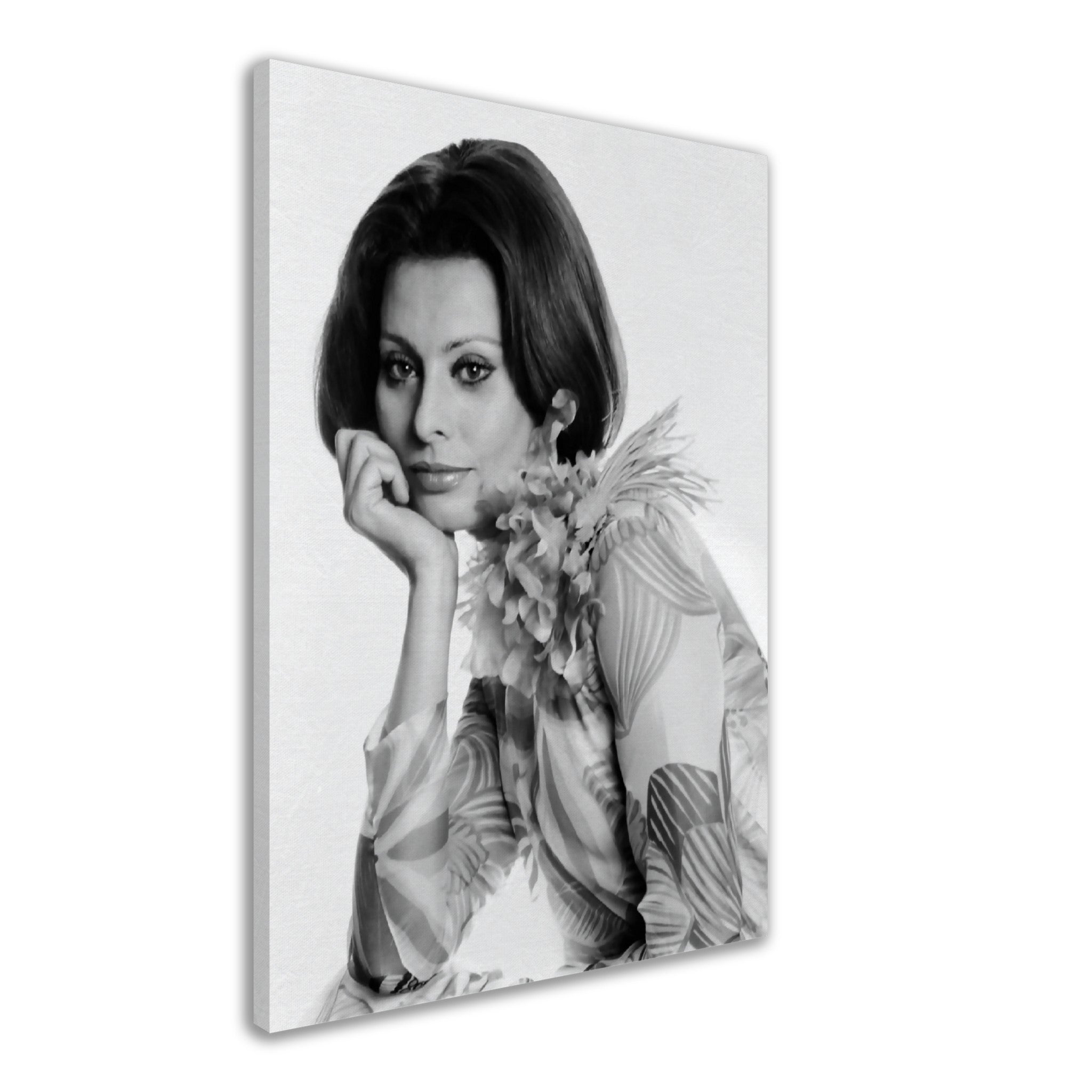 Sophia Loren Canvas, Voluptuous Sex Goddess, Vintage Photo - Iconic Sophia Loren Canvas Print - Hollywood Silver Screen Star - WallArtPrints4U