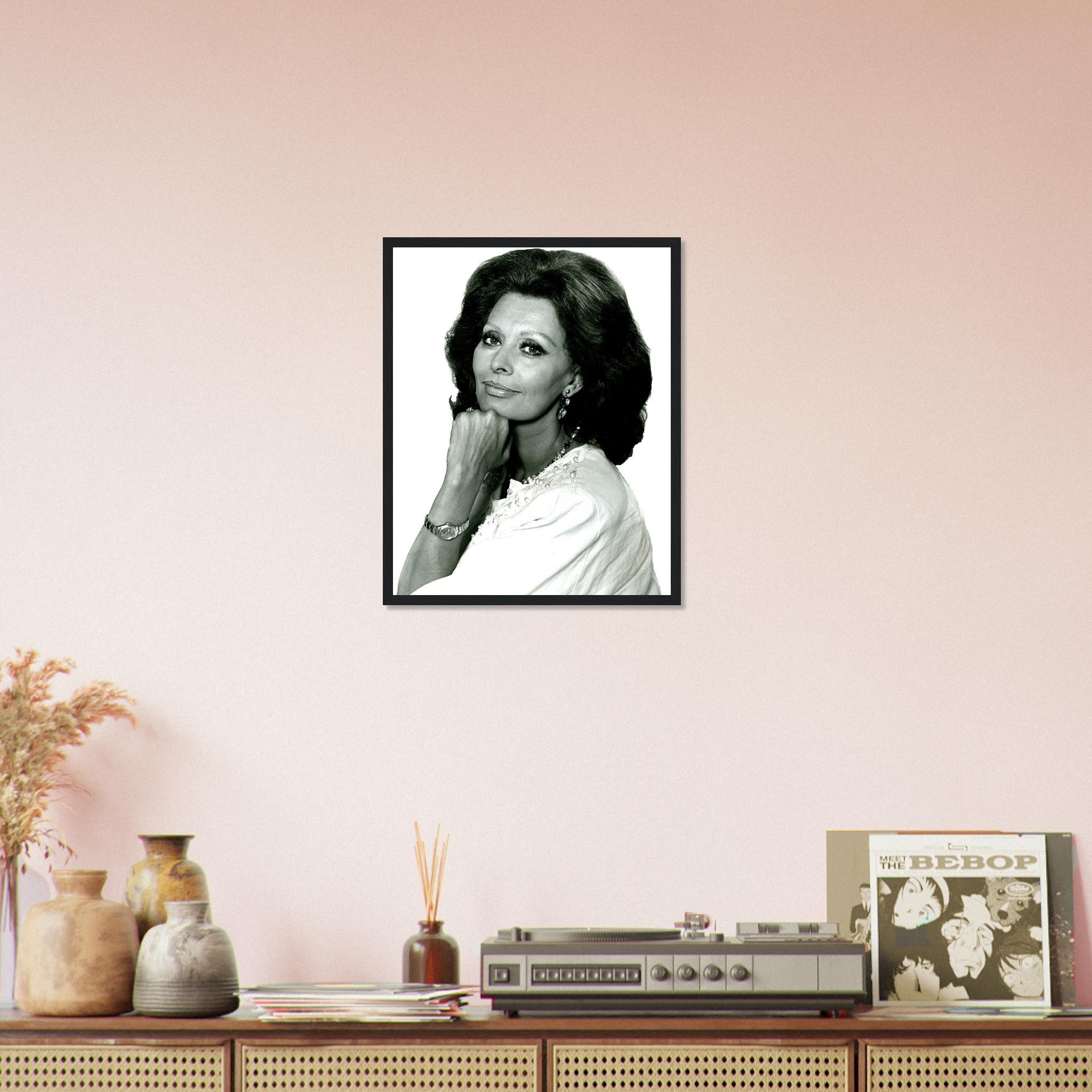 Sophia Loren Framed, Los Angeles 1986, Vintage Photo - Sophia Loren Framed Print UK, EU USA Domestic Shipping - WallArtPrints4U