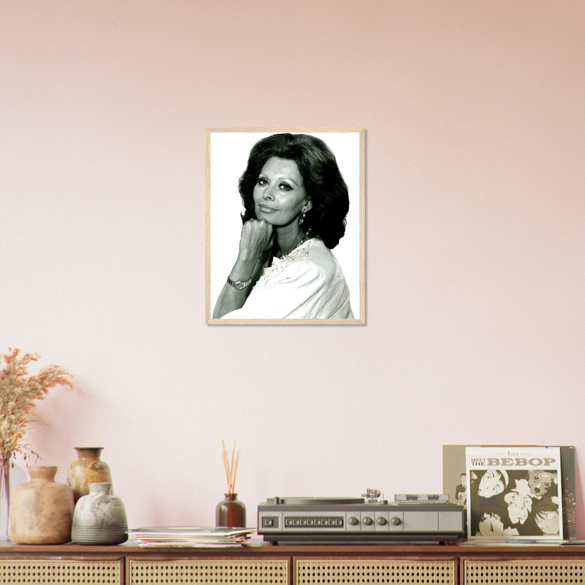 Sophia Loren Framed, Los Angeles 1986, Vintage Photo - Sophia Loren Framed Print UK, EU USA Domestic Shipping - WallArtPrints4U