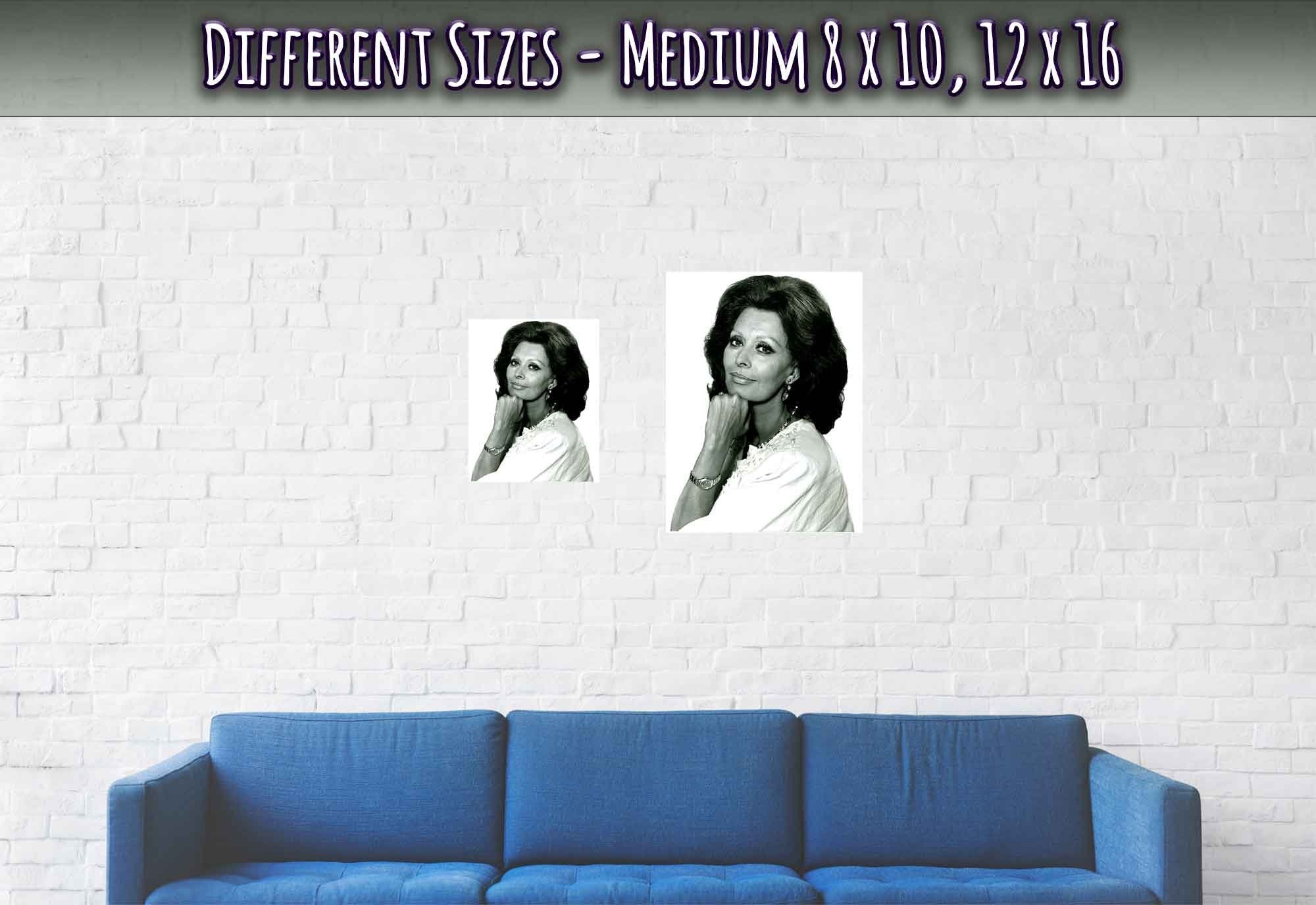 Sophia Loren Poster, Los Angeles 1986, Vintage Photo - Sophia Loren Print - WallArtPrints4U