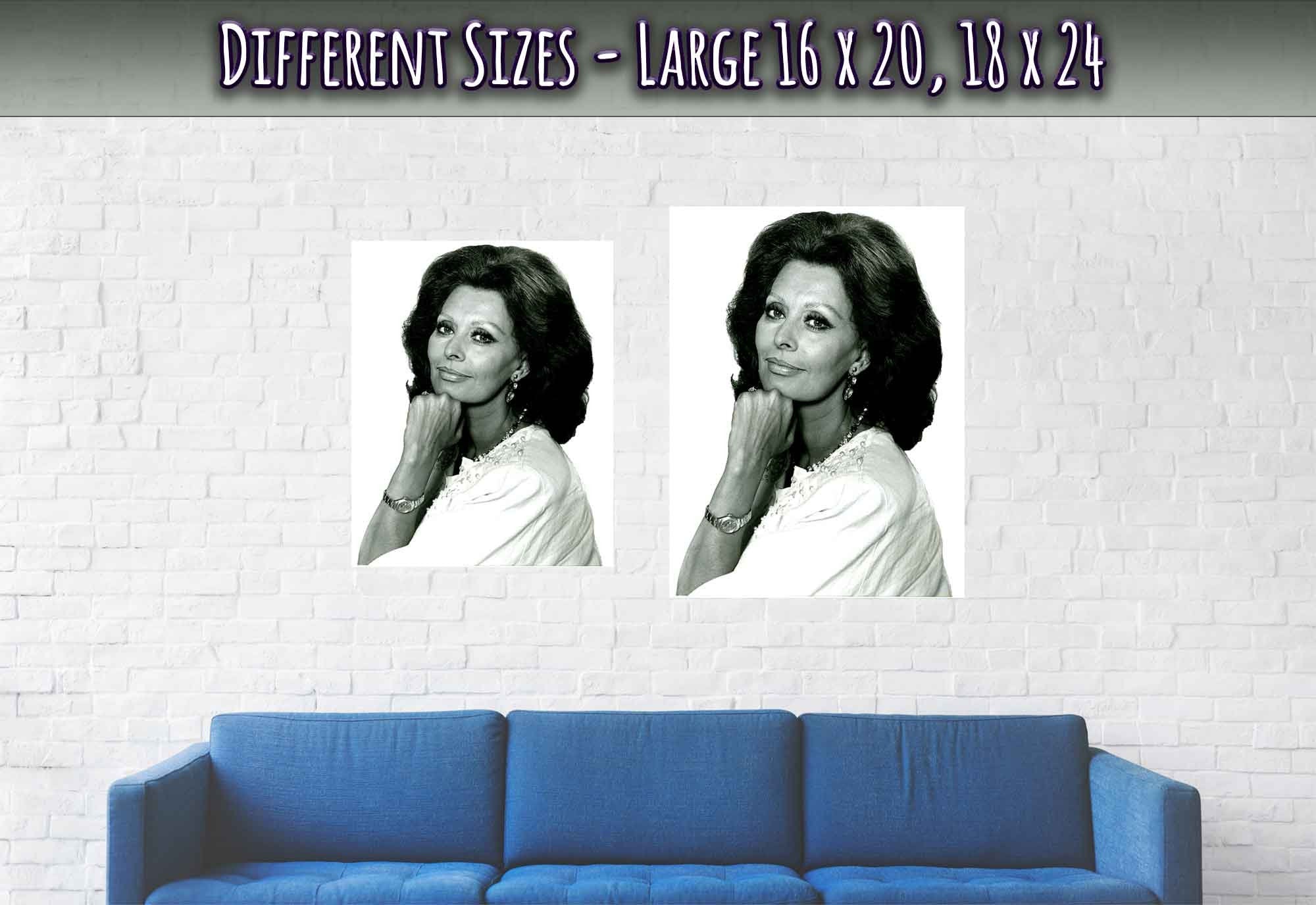 Sophia Loren Poster, Los Angeles 1986, Vintage Photo - Sophia Loren Print - WallArtPrints4U
