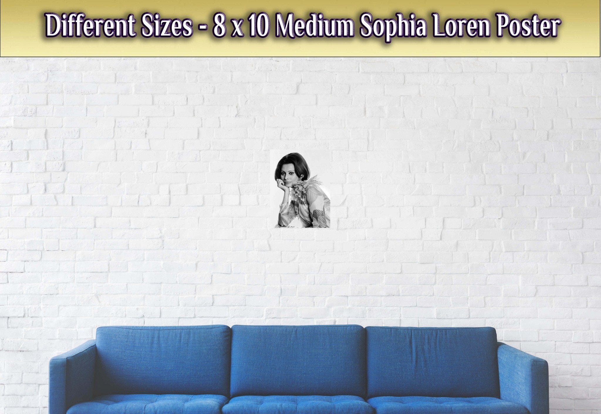 Sophia Loren Poster, Voluptuous Sex Goddess, Vintage Photo - Iconic Sophia Loren Print - Hollywood Silver Screen Star - WallArtPrints4U