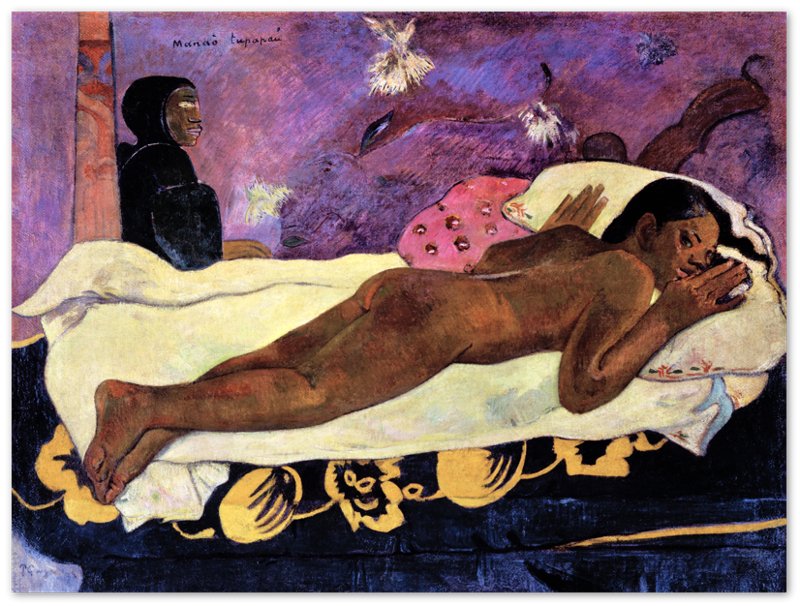 Spirit Of The Dead Watching Poster, Paul Gauguin Print 1892 - WallArtPrints4U