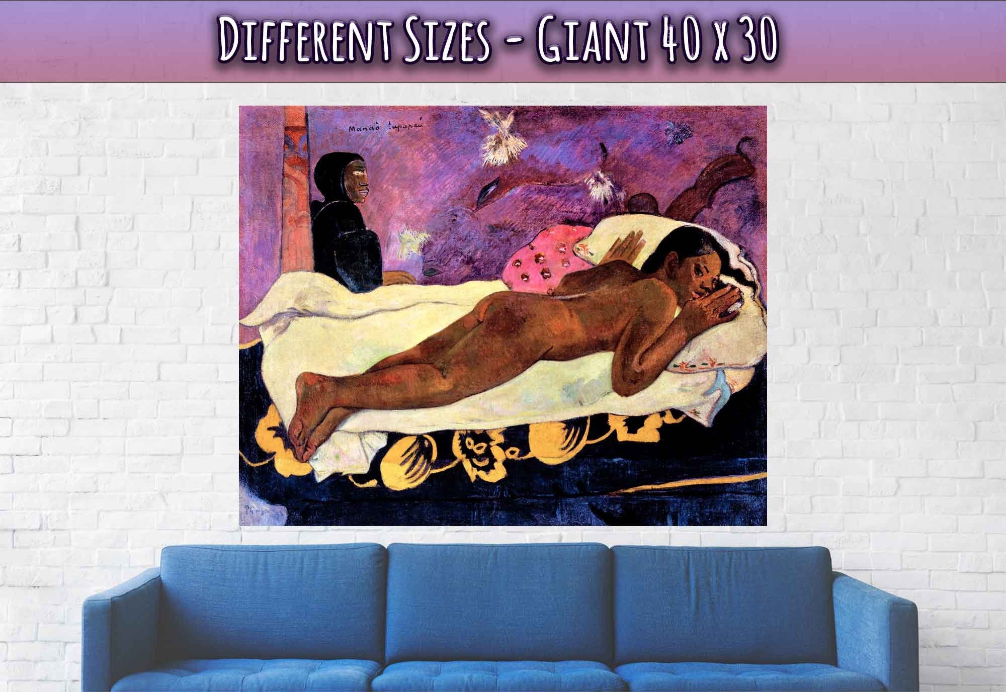 Spirit Of The Dead Watching Poster, Paul Gauguin Print 1892 - WallArtPrints4U