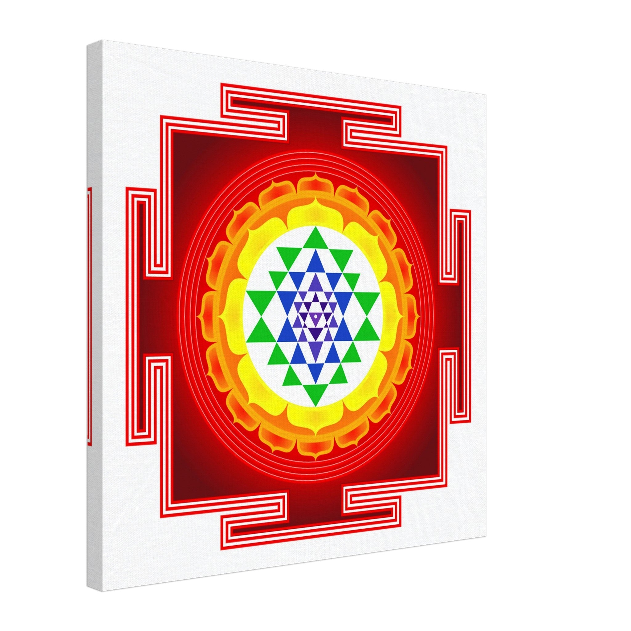 Sri Yantra Canvas Print, Shri Yantra Mother Of All Yantras - Sri Yantra Canvas. - WallArtPrints4U