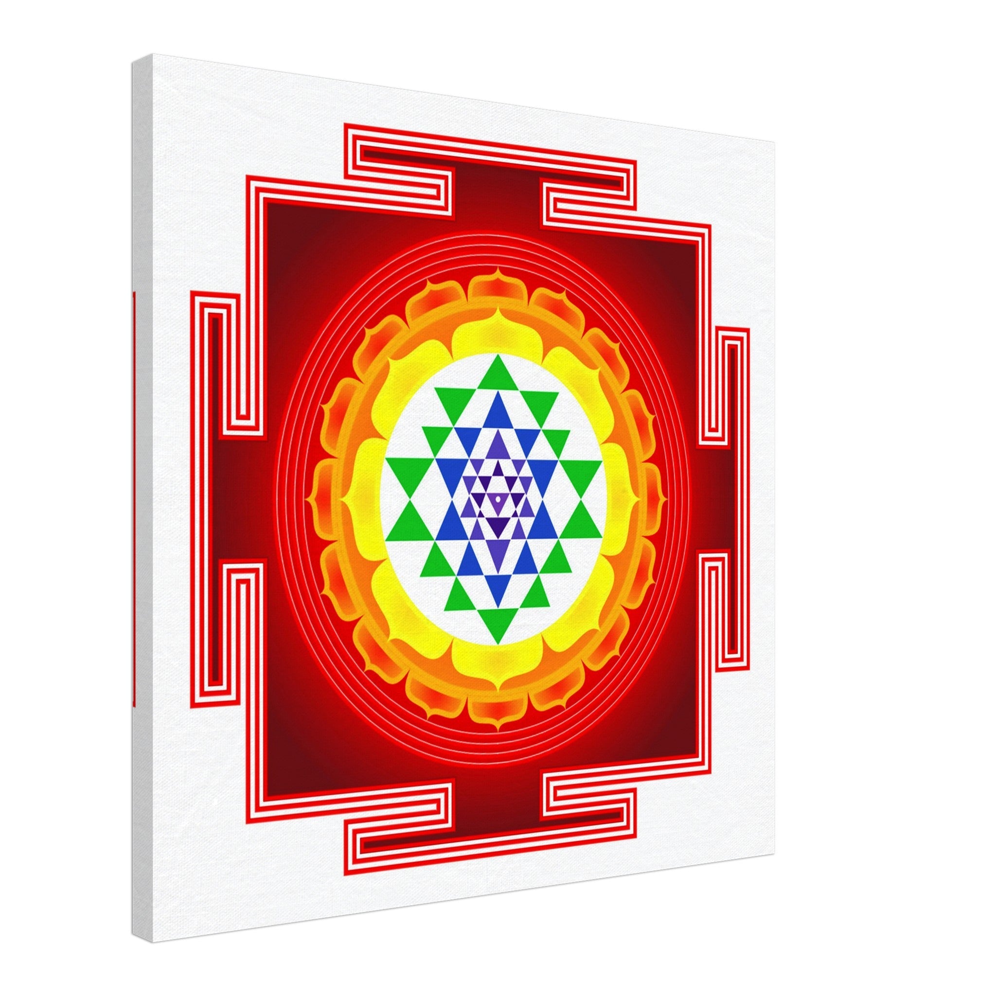 Sri Yantra Canvas Print, Shri Yantra Mother Of All Yantras - Sri Yantra Canvas. - WallArtPrints4U