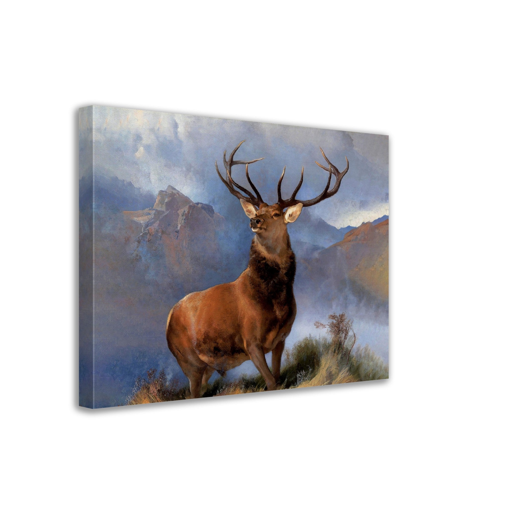 Stag Canvas Print, Monarch Of The Glen Stag Print, Red Deer Sir Edwin Landseer - WallArtPrints4U