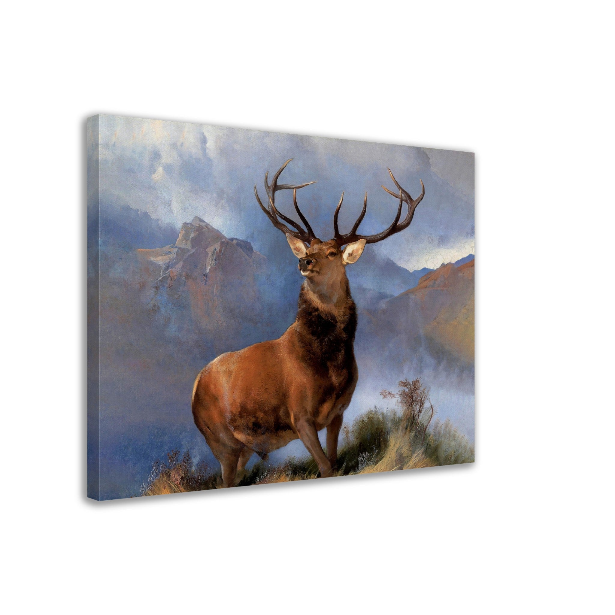 Stag Canvas Print, Monarch Of The Glen Stag Print, Red Deer Sir Edwin Landseer - WallArtPrints4U