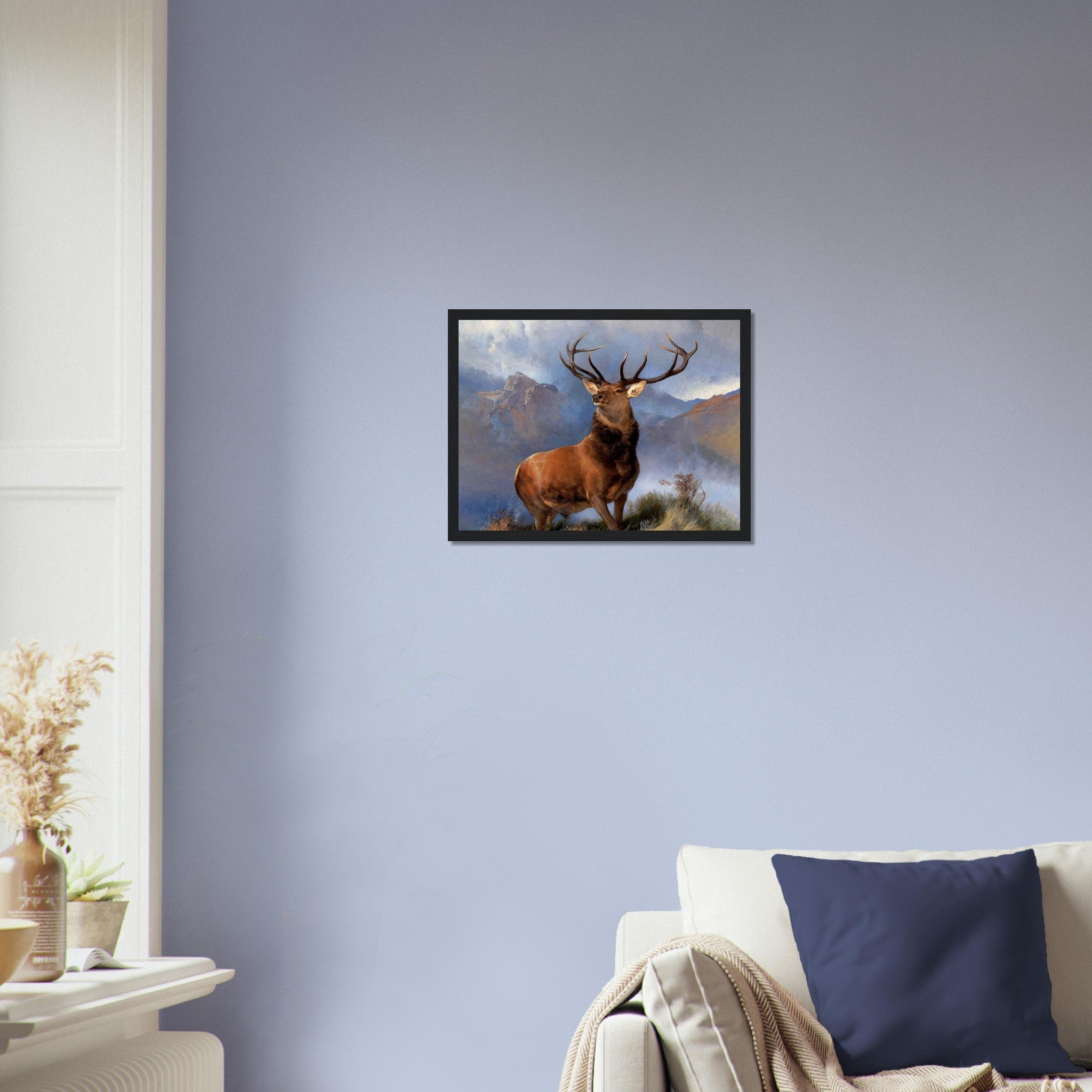Stag Framed Print, Monarch Of The Glen Stag Print, Red Deer Sir Edwin Landseer - WallArtPrints4U
