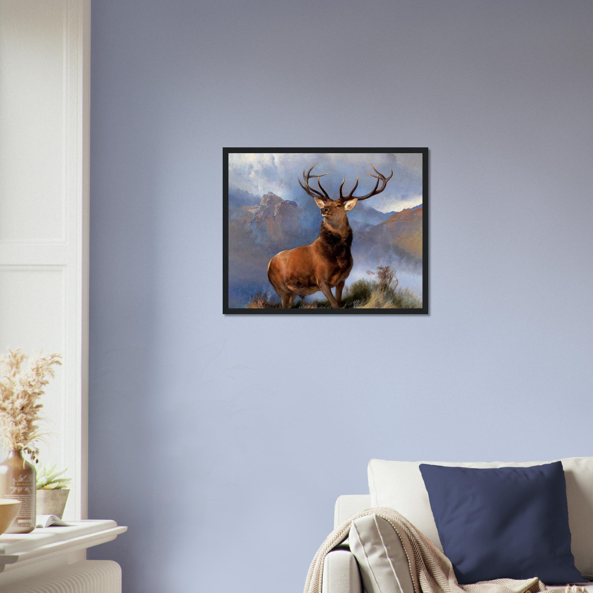 Stag Framed Print, Monarch Of The Glen Stag Print, Red Deer Sir Edwin Landseer - WallArtPrints4U
