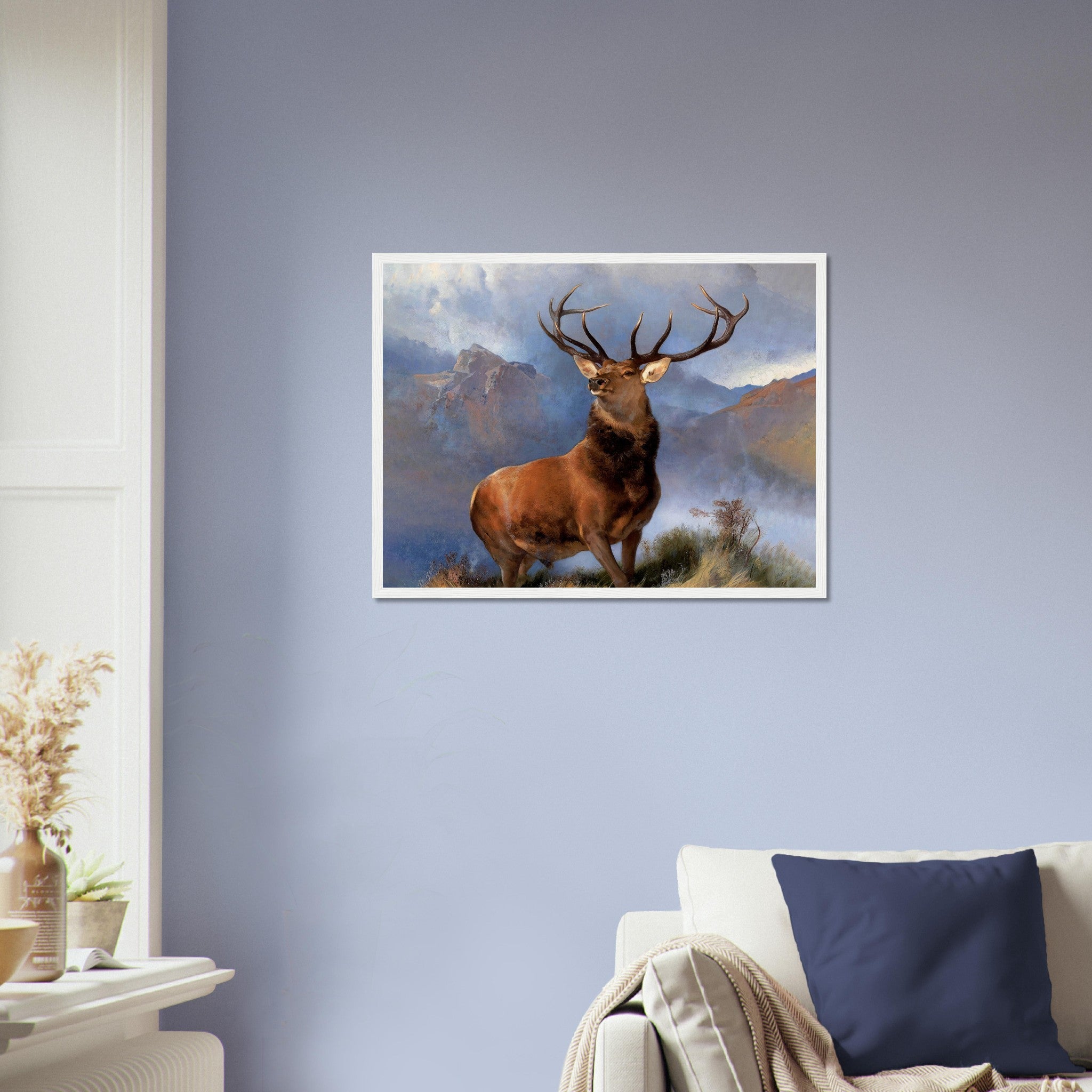 Stag Framed Print, Monarch Of The Glen Stag Print, Red Deer Sir Edwin Landseer - WallArtPrints4U