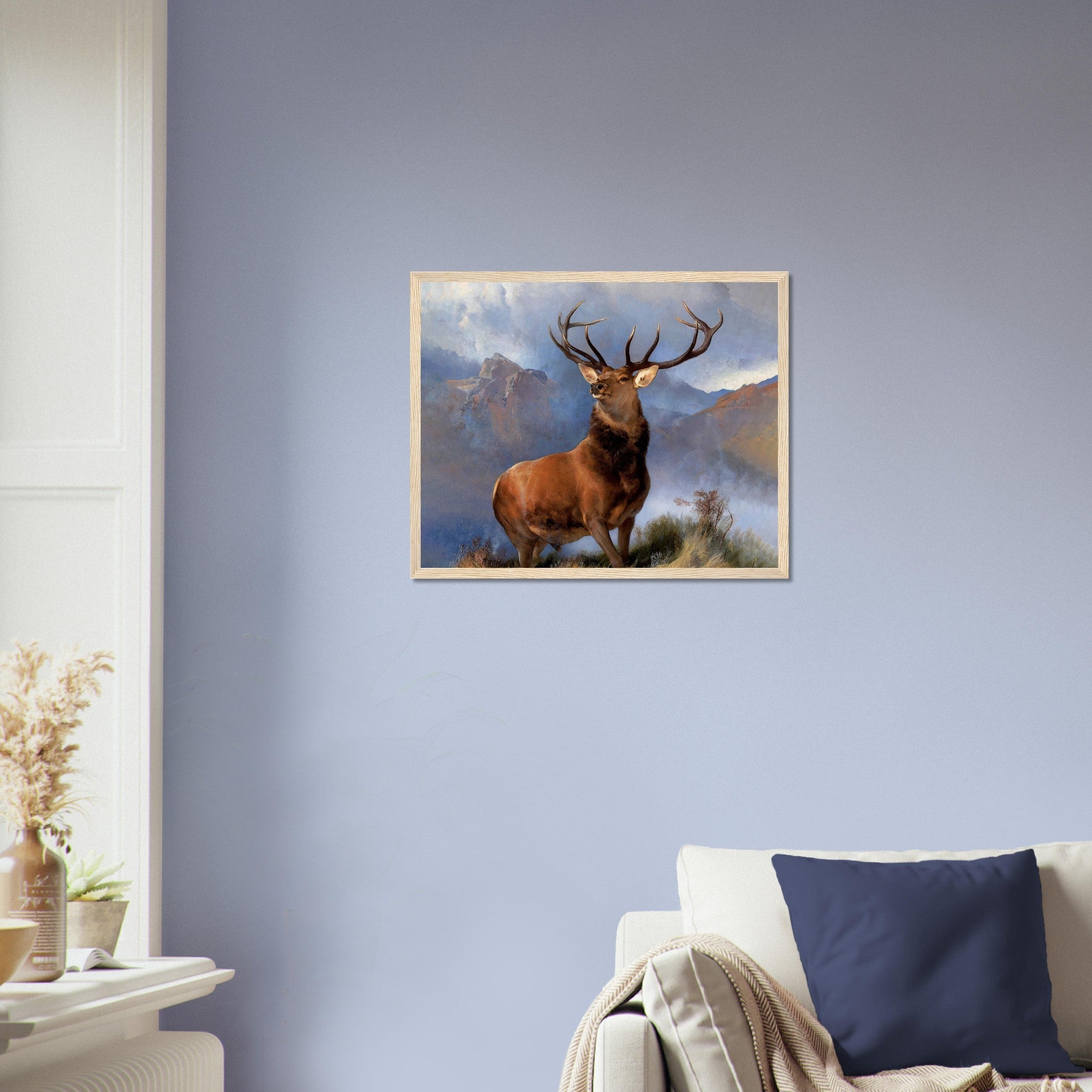 Stag Framed Print, Monarch Of The Glen Stag Print, Red Deer Sir Edwin Landseer - WallArtPrints4U