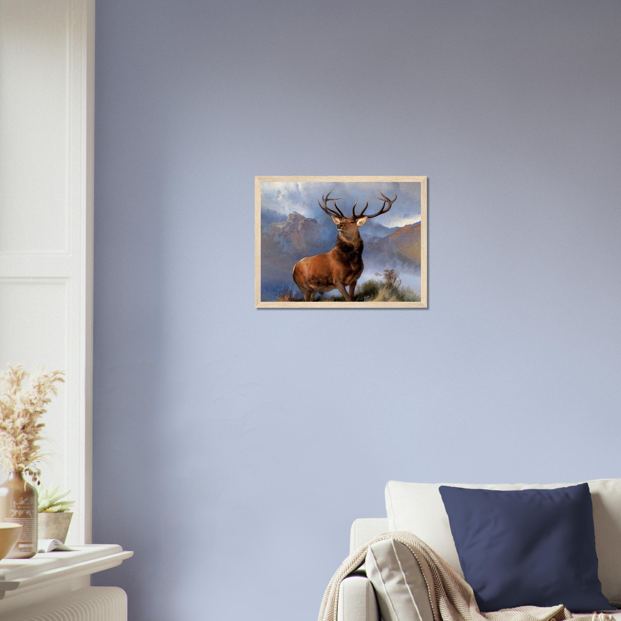 Stag Framed Print, Monarch Of The Glen Stag Print, Red Deer Sir Edwin Landseer - WallArtPrints4U