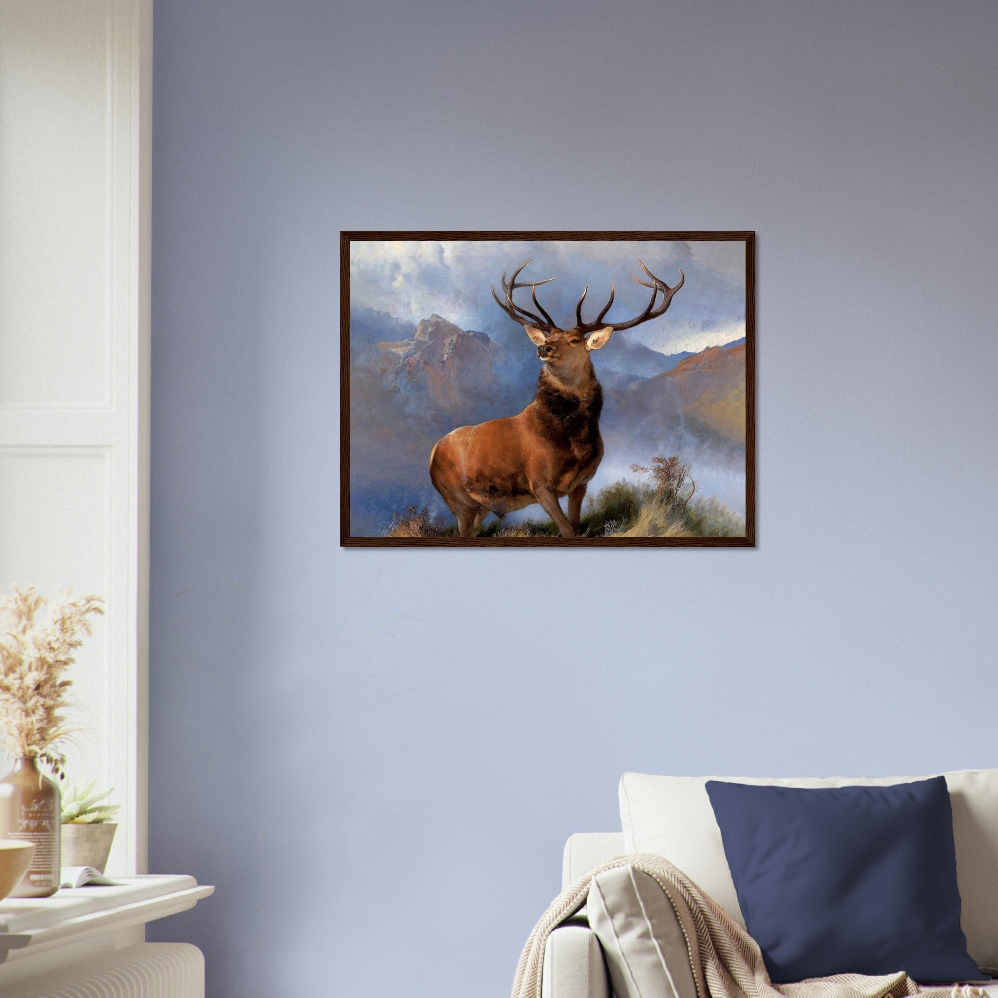 Stag Framed Print, Monarch Of The Glen Stag Print, Red Deer Sir Edwin Landseer - WallArtPrints4U