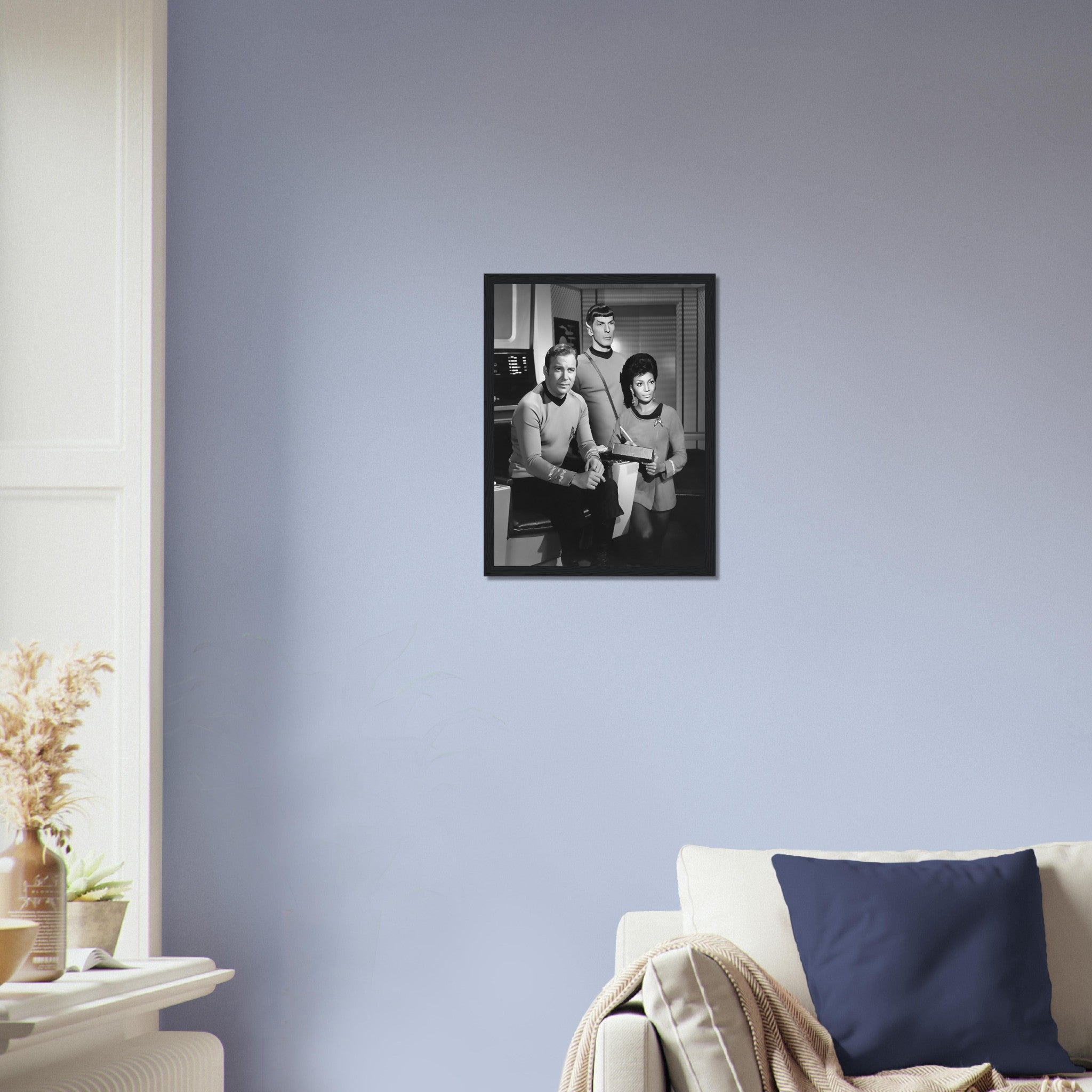 Star Trek Framed, Rare Photo Vintage Kirk, Spock, Uhura Retro Star Trek Giant Framed, Various Sizes Super Sized, Large Or Medium - WallArtPrints4U