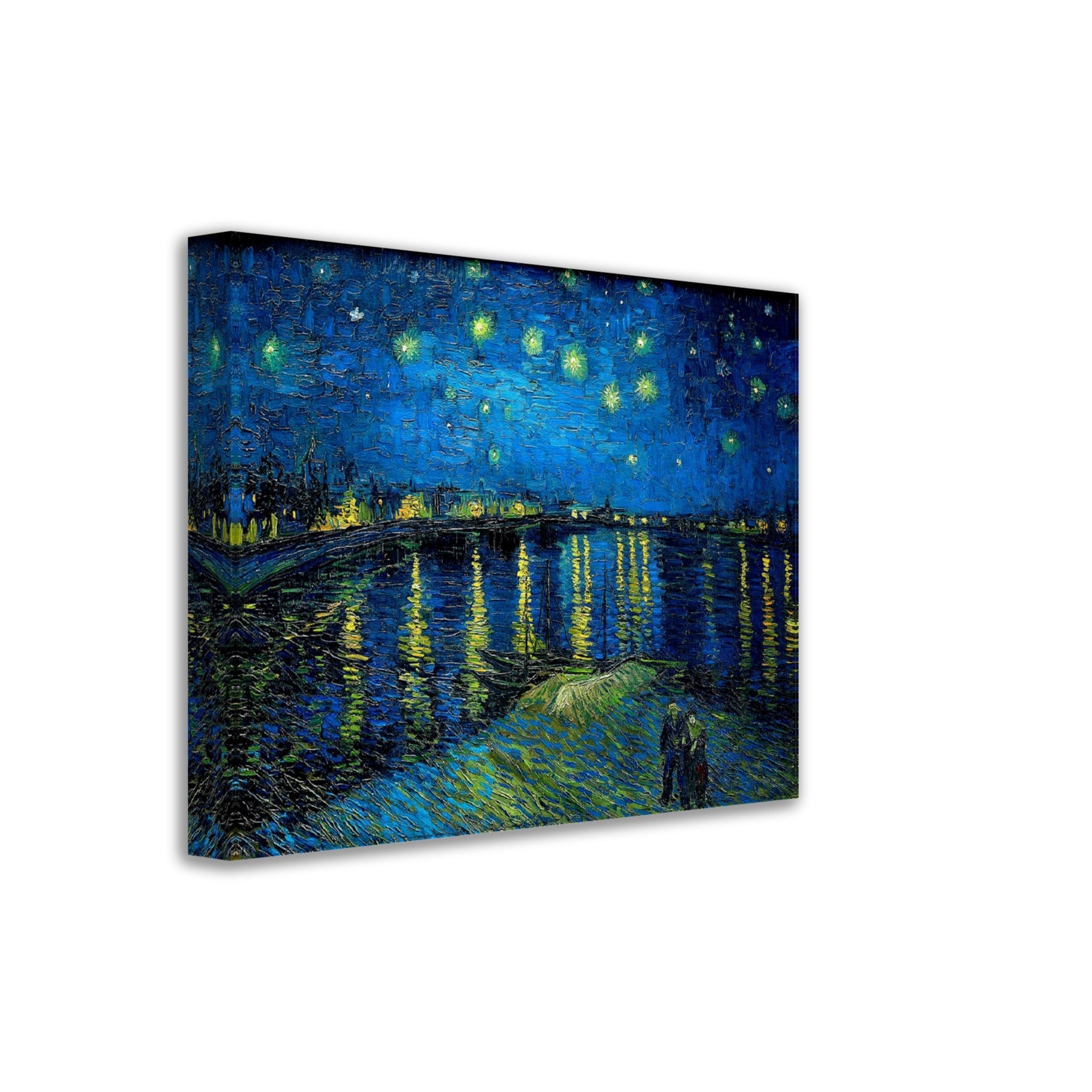 Starry Night Over Rhone Canvas Print, Van Gogh - Starry Night Rhone Canvas, - WallArtPrints4U