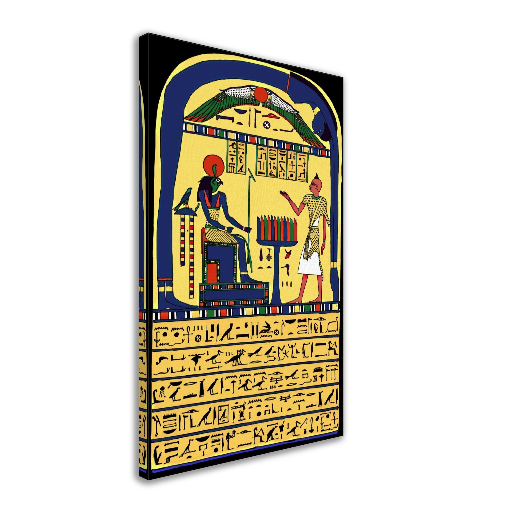 Stele Of Revealing Canvas, Aleister Crowley Book Of The Law Picture, Ankh Ef En Khonsu - WallArtPrints4U