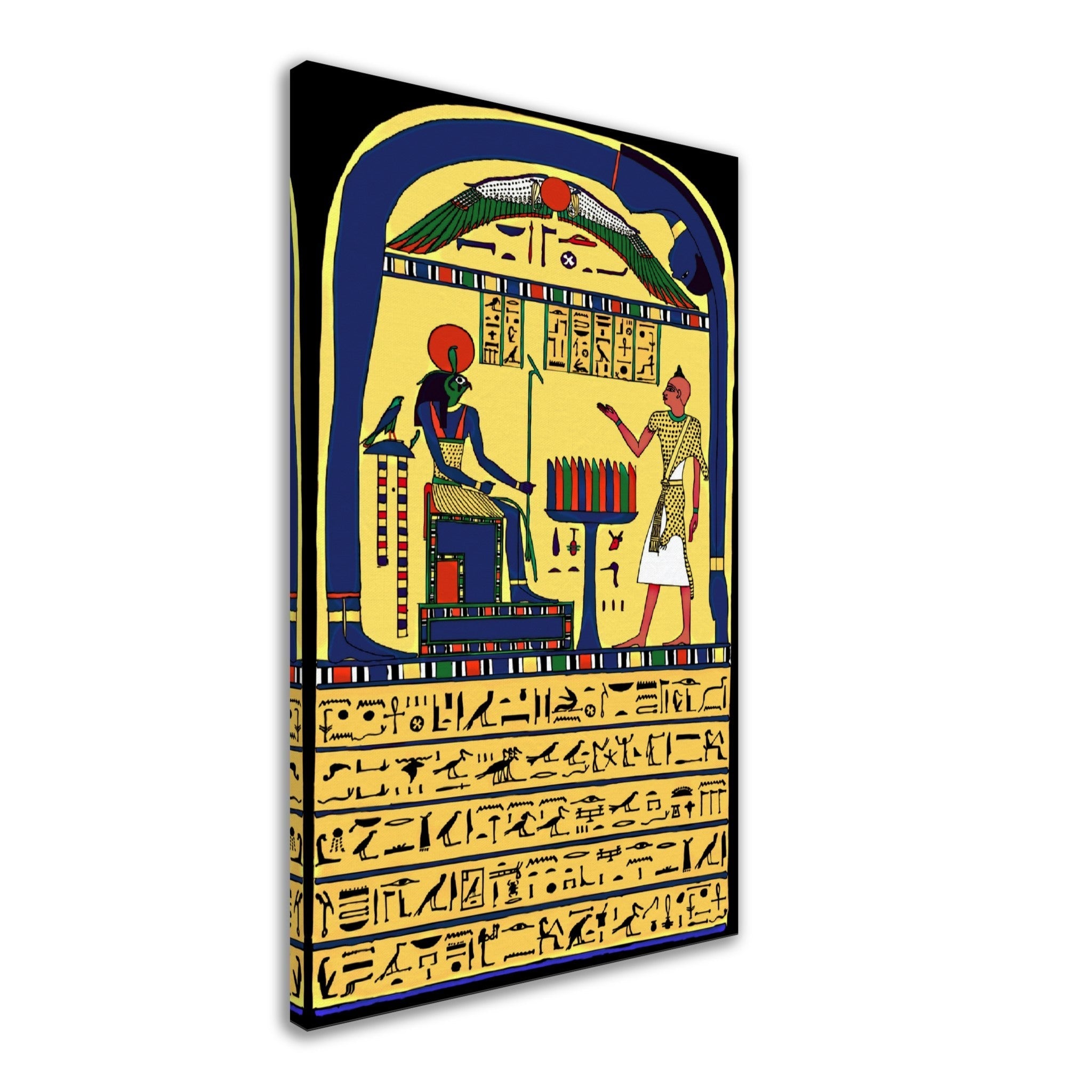 Stele Of Revealing Canvas, Aleister Crowley Book Of The Law Picture, Ankh Ef En Khonsu - WallArtPrints4U