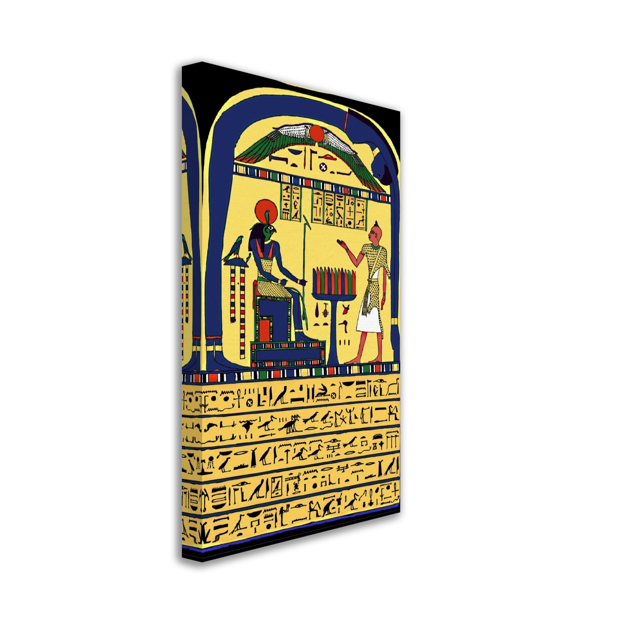 Stele Of Revealing Canvas, Aleister Crowley Book Of The Law Picture, Ankh Ef En Khonsu - WallArtPrints4U