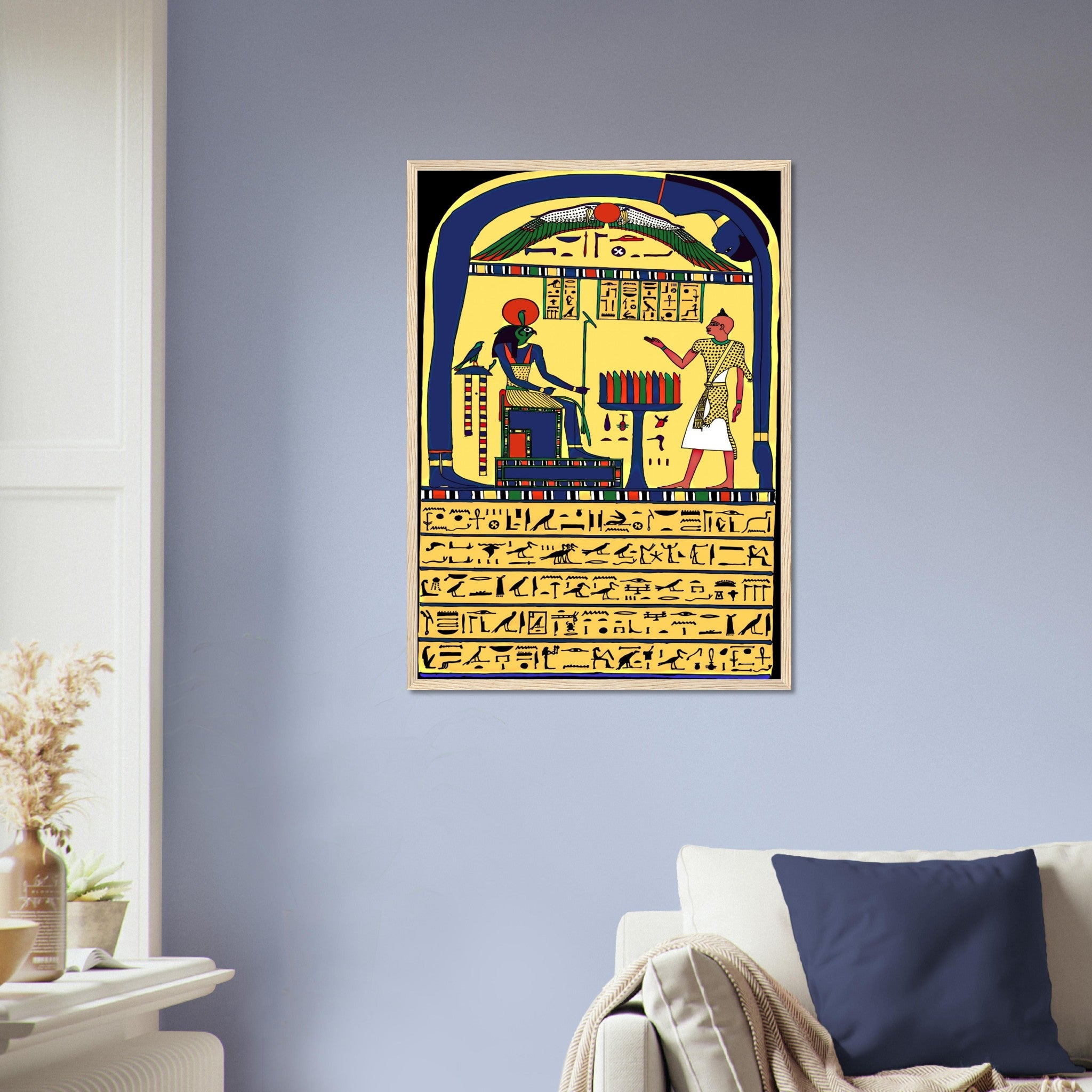 Stele Of Revealing Framed, Aleister Crowley Book Of The Law Picture, Ankh Ef En Khonsu - WallArtPrints4U