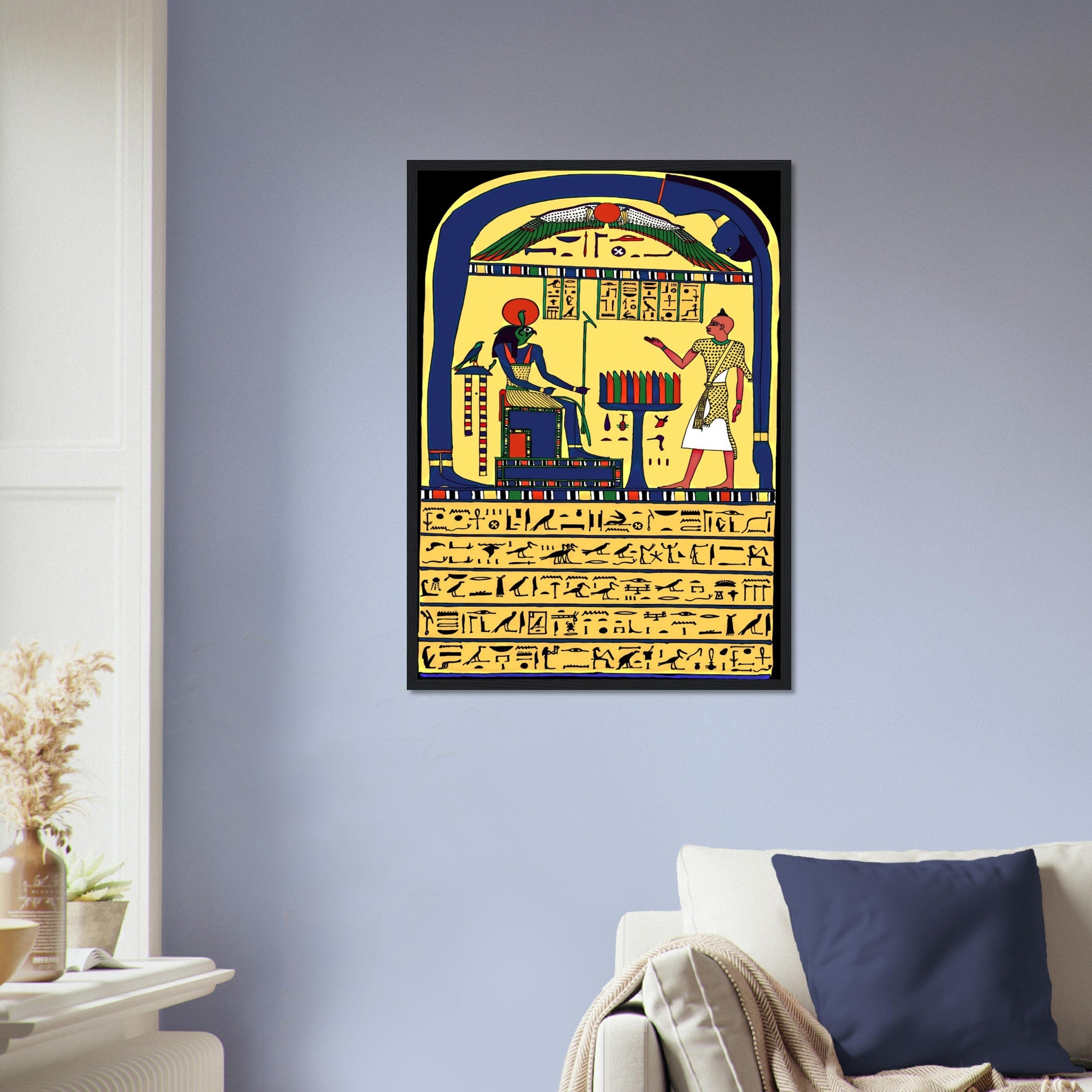 Stele Of Revealing Framed, Aleister Crowley Book Of The Law Picture, Ankh Ef En Khonsu - WallArtPrints4U