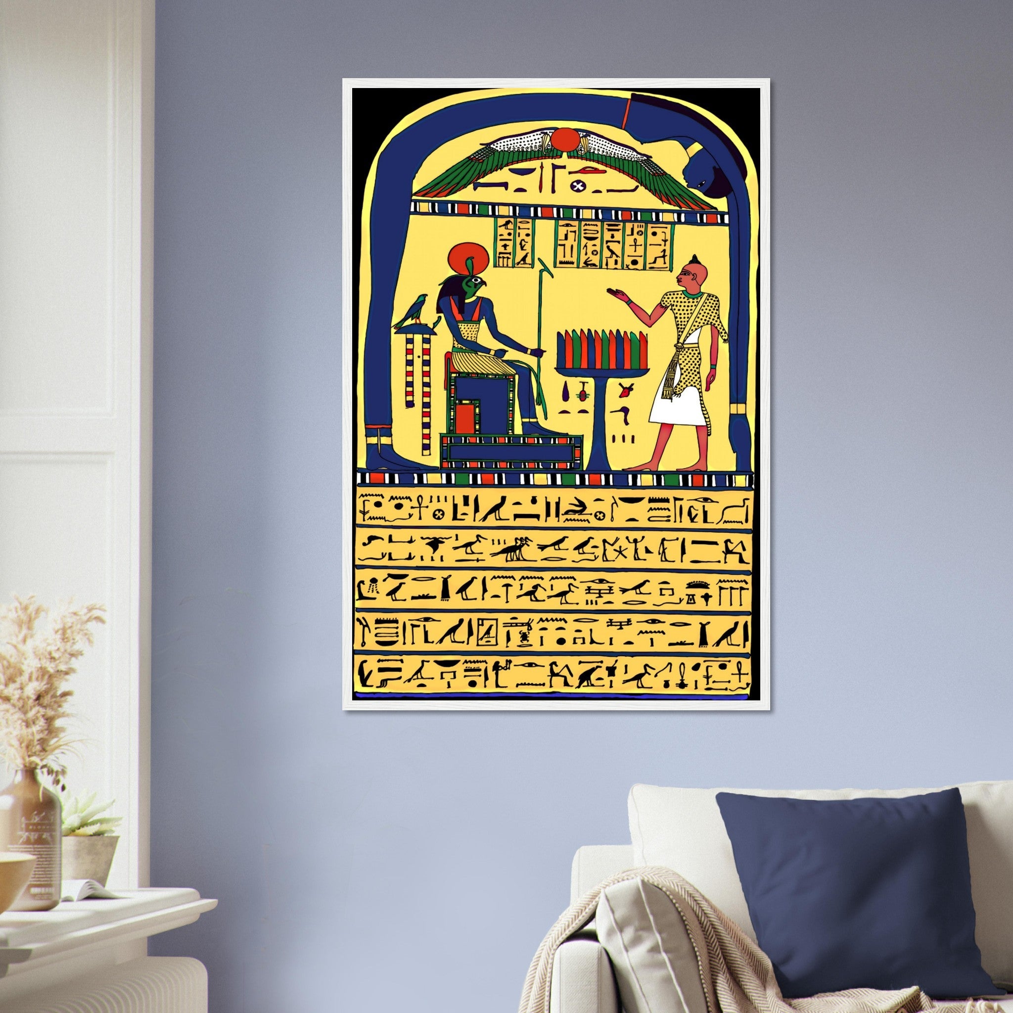 Stele Of Revealing Framed, Aleister Crowley Book Of The Law Picture, Ankh Ef En Khonsu - WallArtPrints4U