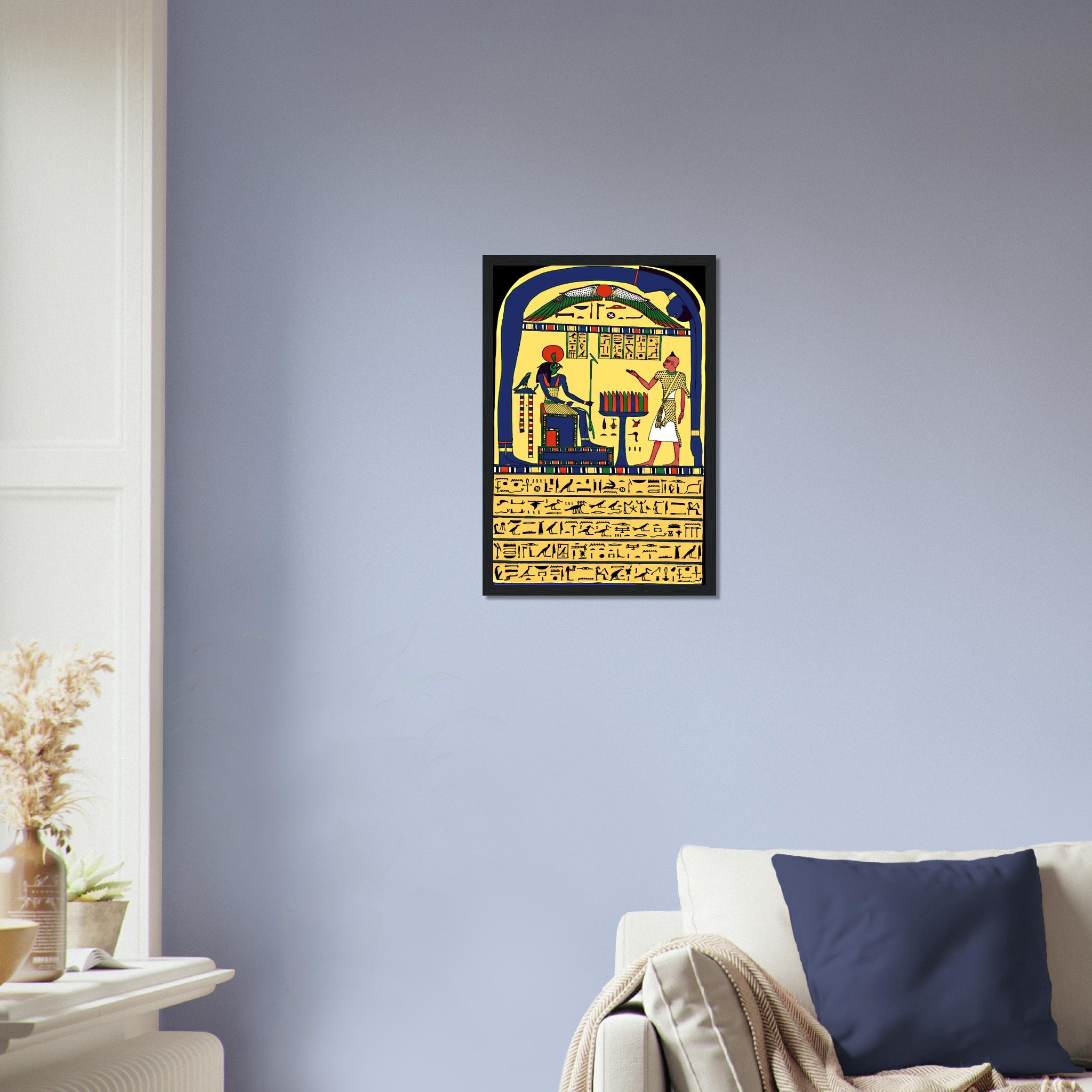 Stele Of Revealing Framed, Aleister Crowley Book Of The Law Picture, Ankh Ef En Khonsu - WallArtPrints4U