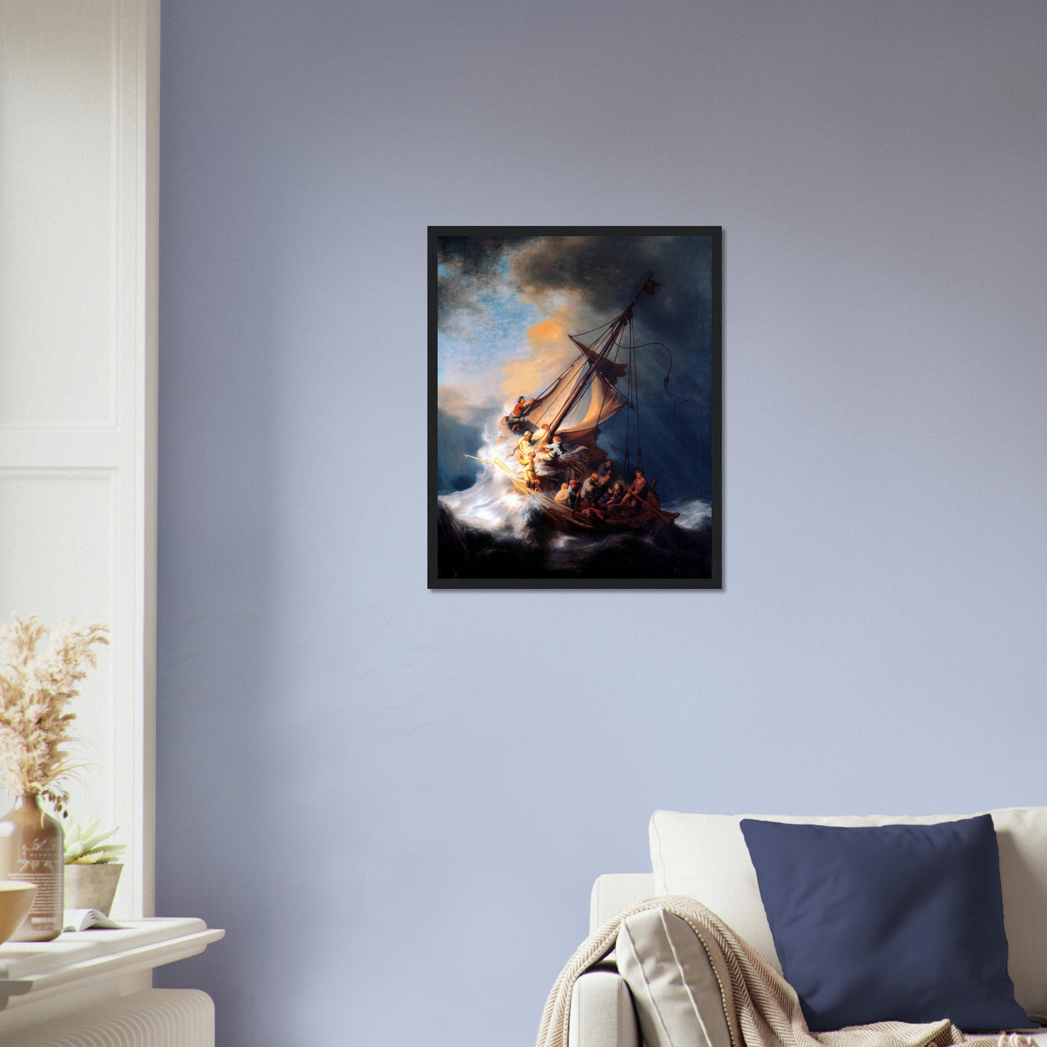 Storm Of The Sea Of Galilee Framed Print, Rembrandt - Storm Of The Sea Of Galilee Framed - WallArtPrints4U